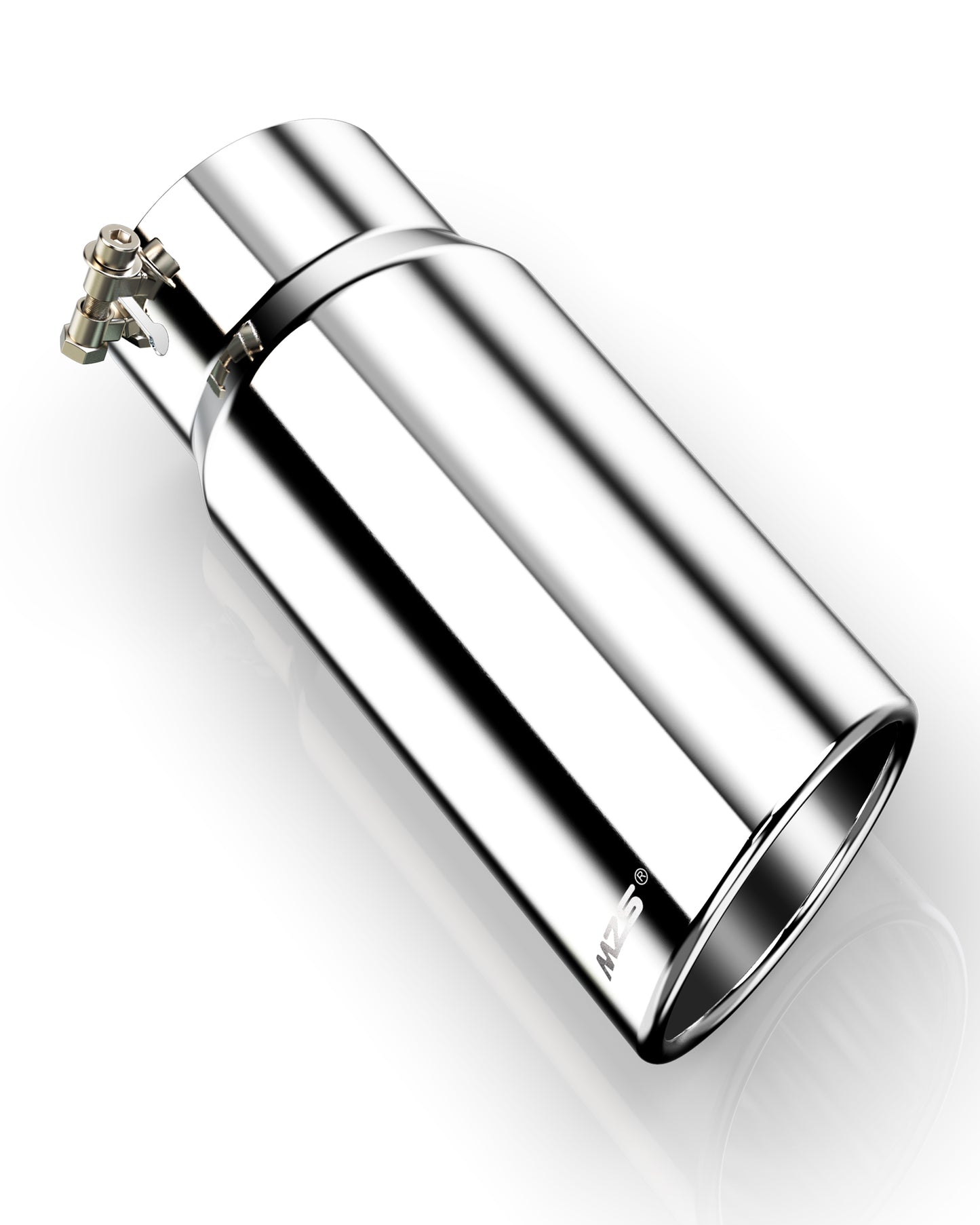 MZS Exhaust Tip - 5" Inlet 6" Outlet 15" Length Tailpipe Universal - Stainless Steel