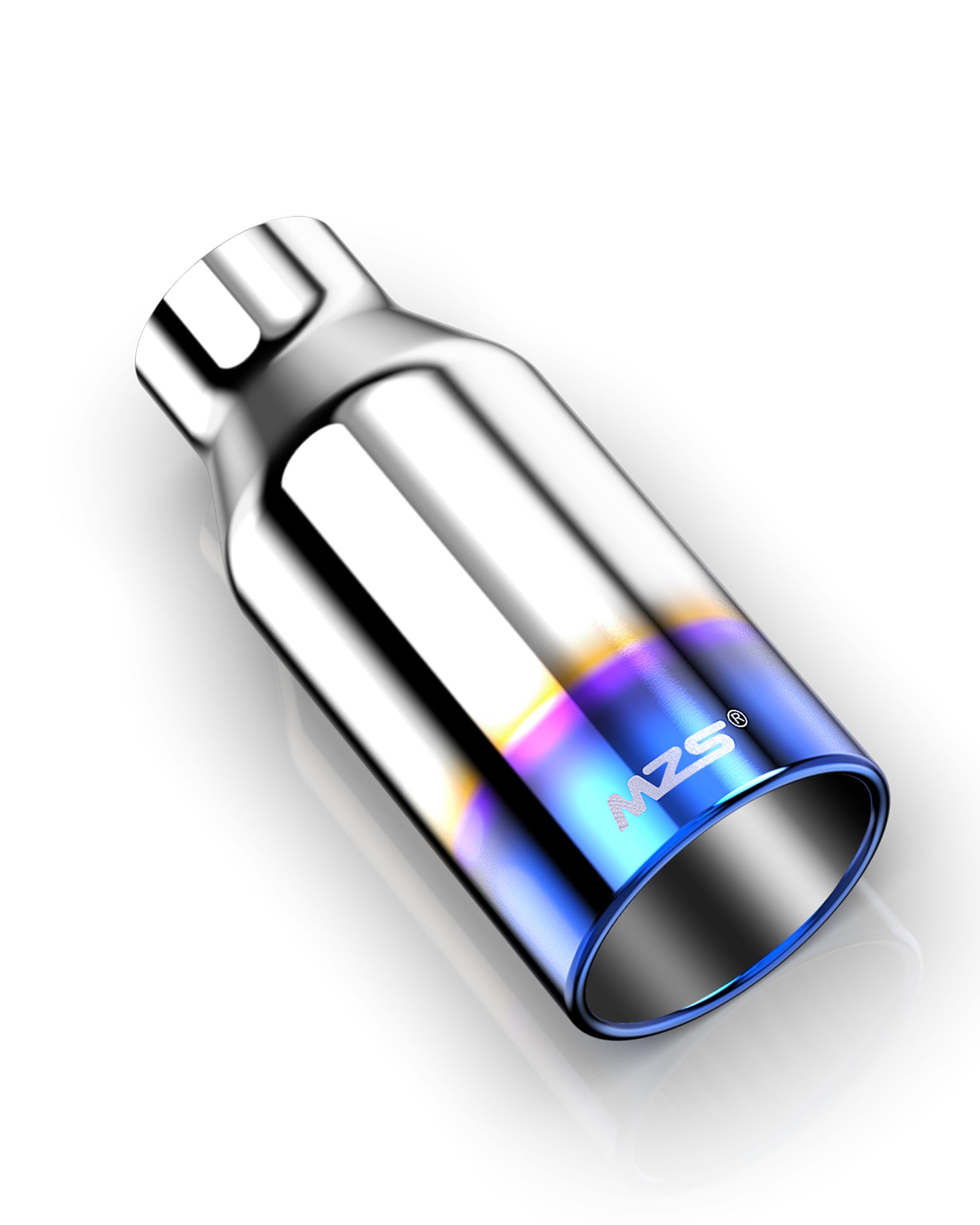 MZS Exhaust Tip, 2.5" Inlet 4" Outlet 9" Length Tailpipe Universal - Stainless Steel