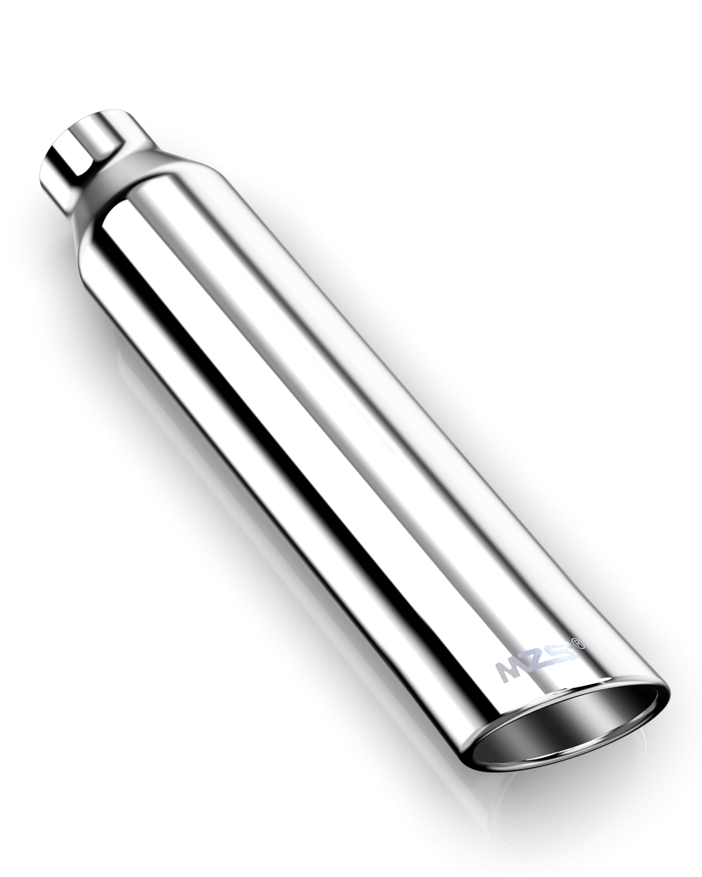 MZS Exhaust Tip, 2.5" Inlet 4" Outlet 18" Length Tailpipe Universal - Stainless Steel