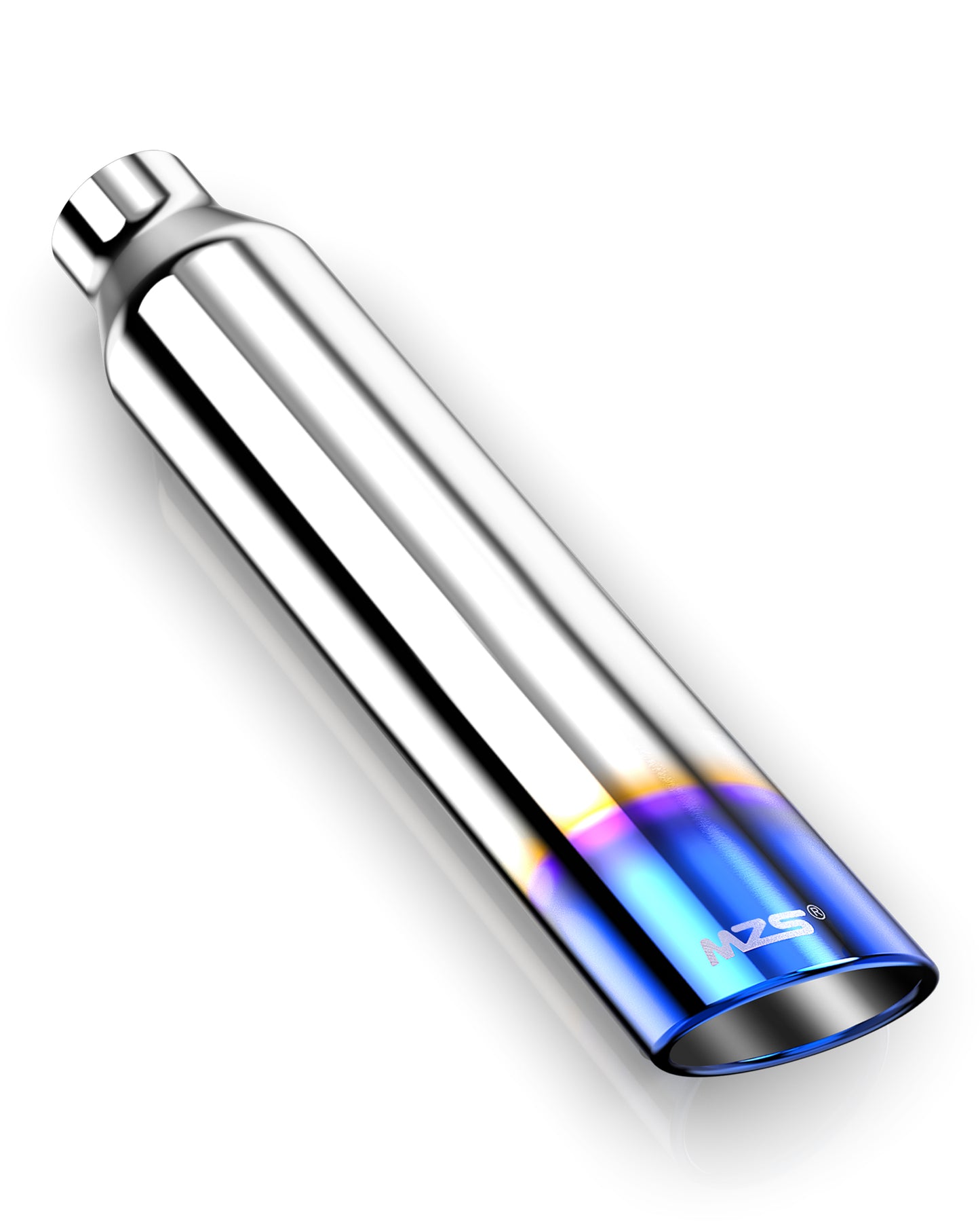 MZS Exhaust Tip, 2.5" Inlet 4" Outlet 18" Length Tailpipe Universal - Stainless Steel