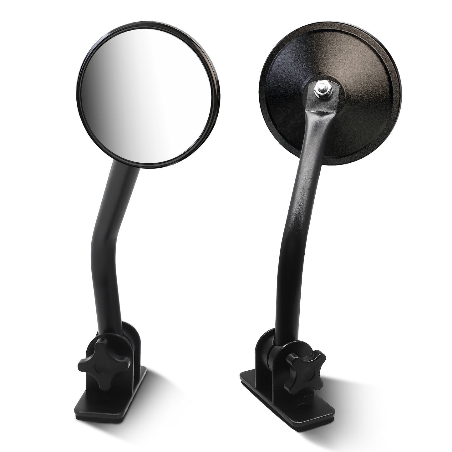 MZS Jeep Mirrors Doors Off, Rear View Side Mirrors w/Mounting Bracket for Jeep Wrangler TJ JK JKU JL YJ CJ Doorless