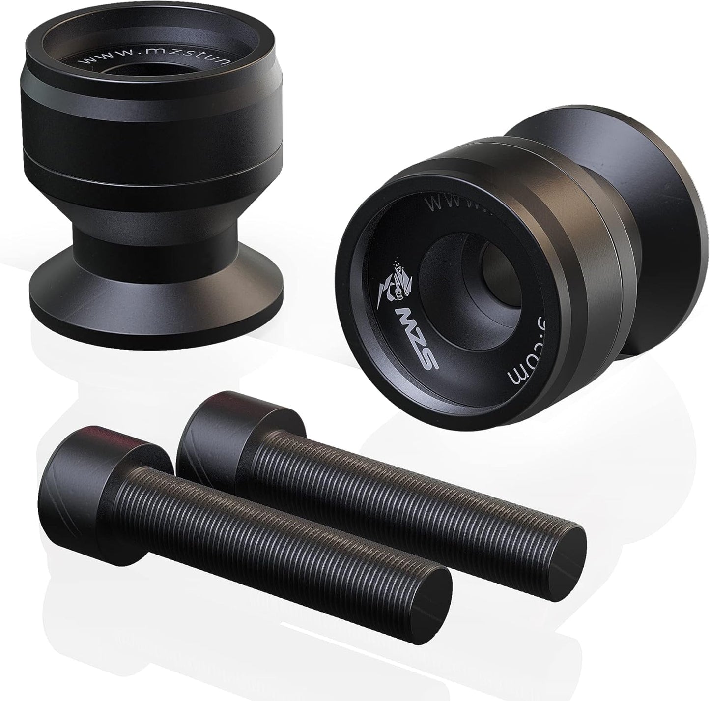 MZS 10MM Swingarm Spools, Universal M10 x 1.25 and M10 X1.5 Motorcycle Sliders Stand CNC Black / Gold / Blue / Red Compatible with EX250 EX300 EX650 Z1000SX Z750 Z1000 ZX6R ZX7R ZX10R ZX12R ZX14R ZZR600 EN650 390 790