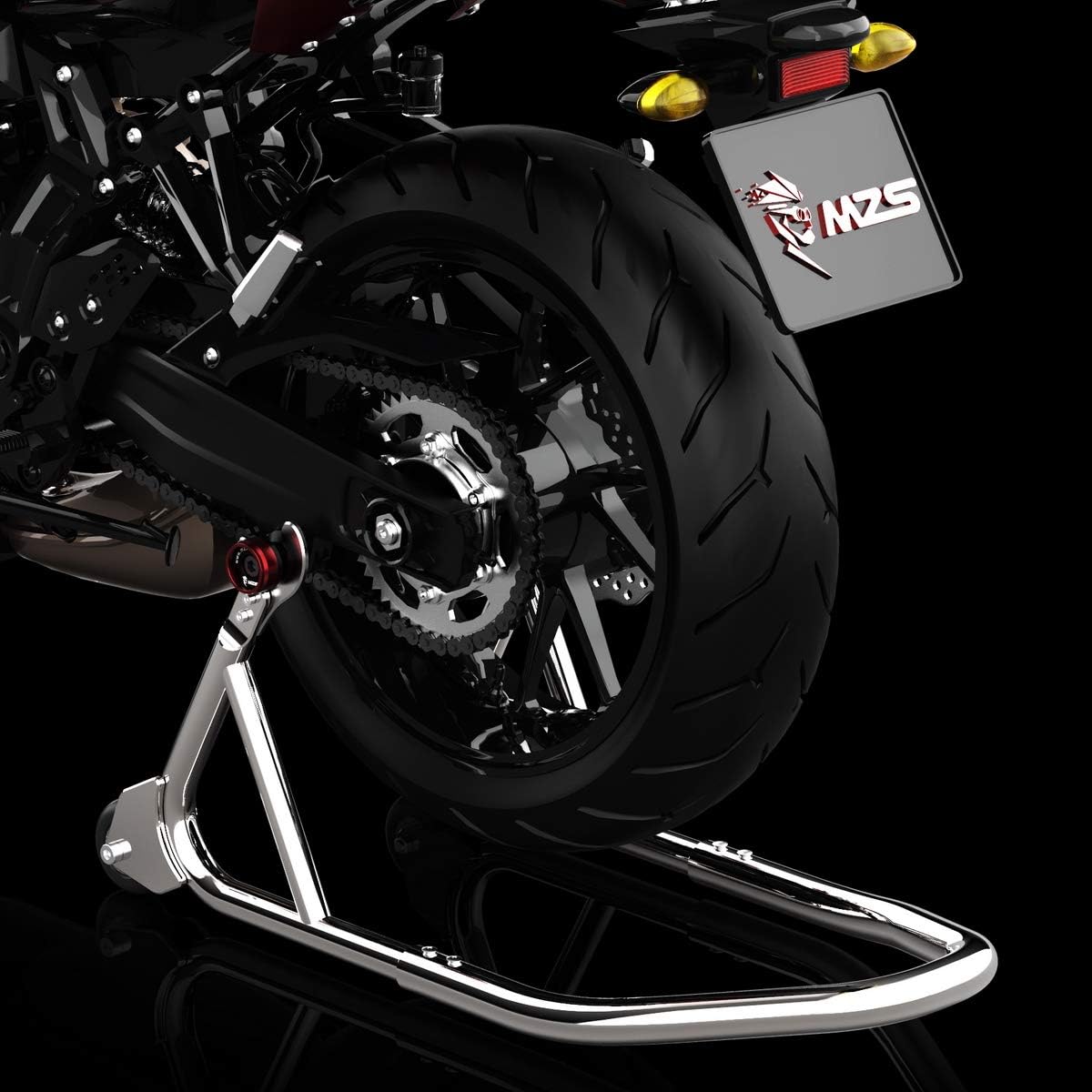MZS 10MM Swingarm Spools, Universal M10 x 1.25 and M10 X1.5 Motorcycle Sliders Stand CNC Black / Gold / Blue / Red Compatible with EX250 EX300 EX650 Z1000SX Z750 Z1000 ZX6R ZX7R ZX10R ZX12R ZX14R ZZR600 EN650 390 790
