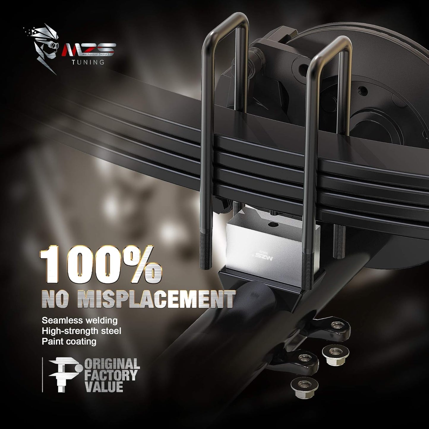 MZS Leveling Kit, Rear Lift Blocks Compatible with F250 F350 Super Duty Excursion 2WD 4WD