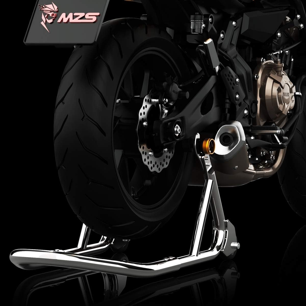 MZS 10MM Swingarm Spools, Universal M10 x 1.25 and M10 X1.5 Motorcycle Sliders Stand CNC Black / Gold / Blue / Red Compatible with EX250 EX300 EX650 Z1000SX Z750 Z1000 ZX6R ZX7R ZX10R ZX12R ZX14R ZZR600 EN650 390 790