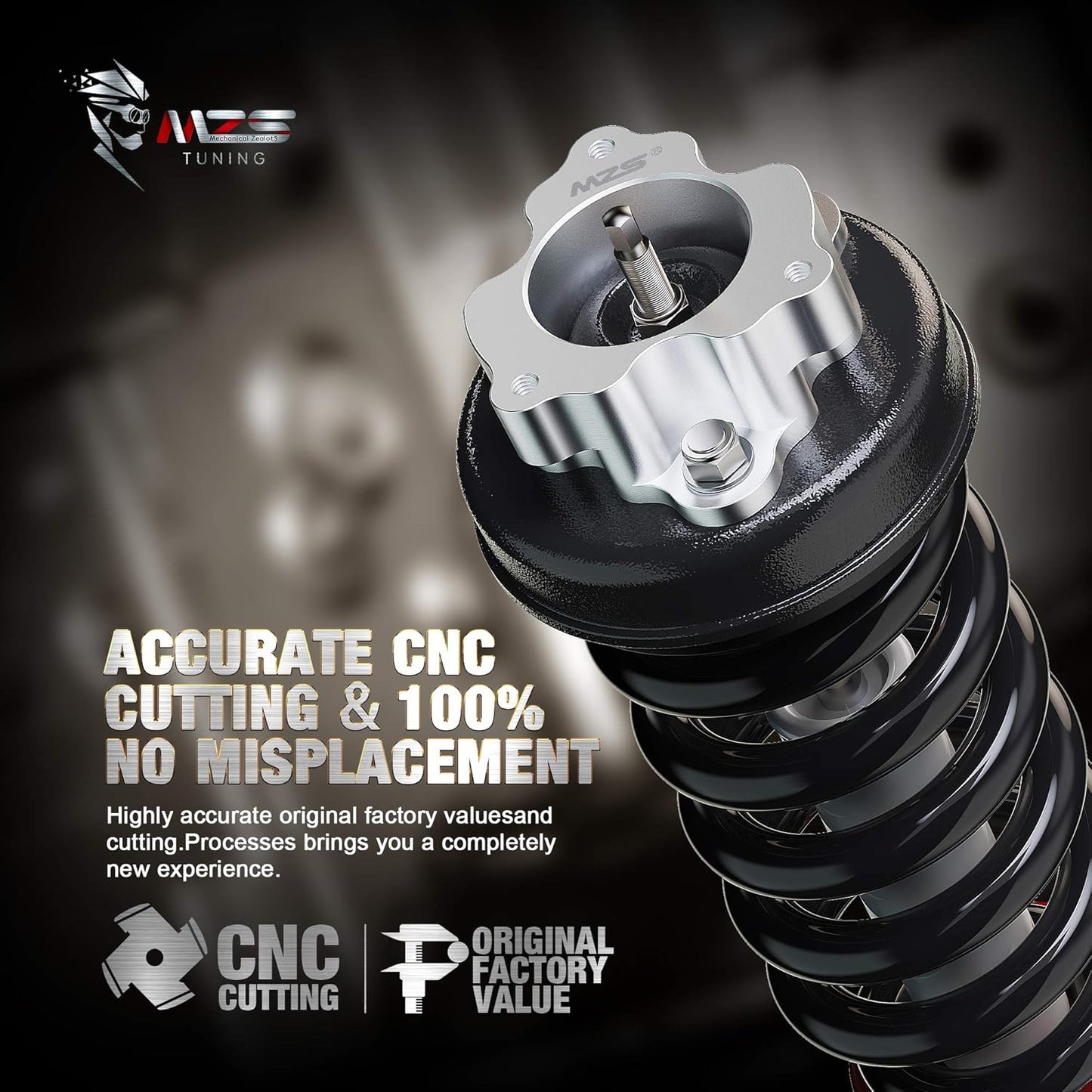 MZS Leveling Kit, 2 inch-3 inch Front Lift Strut Spacers Compatible with Frontie Xterra Pathfinder Equator 2WD 4WD
