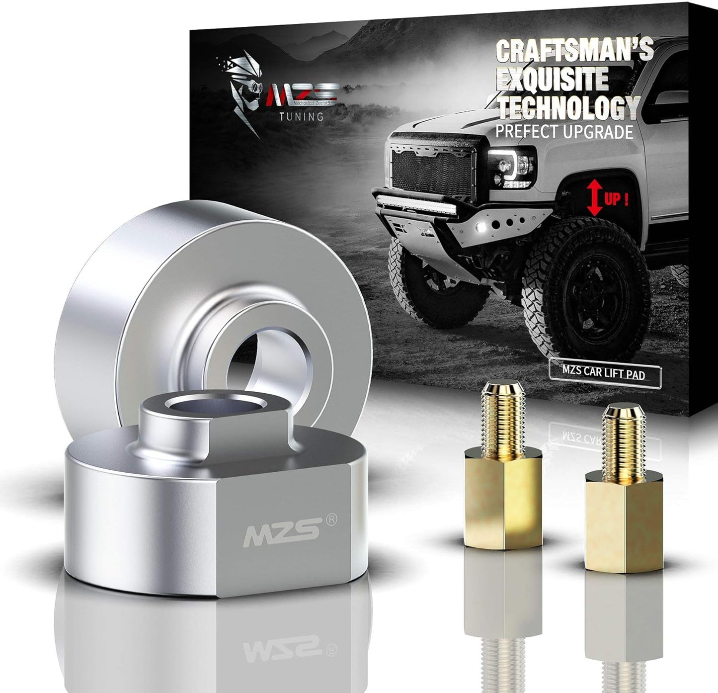 MZS Leveling Kit, 2 inch Front Lifts fit for F150 F250 F350 Super Duty Excursion with 3/4" Stud Extenders (2WD only)