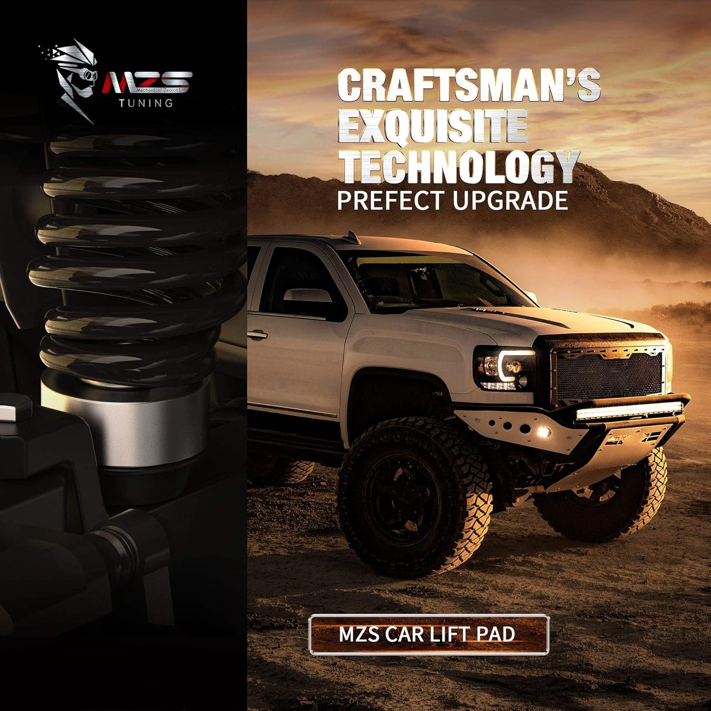 MZS Leveling Kit, 2 inch Front Lifts fit for F150 F250 F350 Super Duty Excursion with 3/4" Stud Extenders (2WD only)