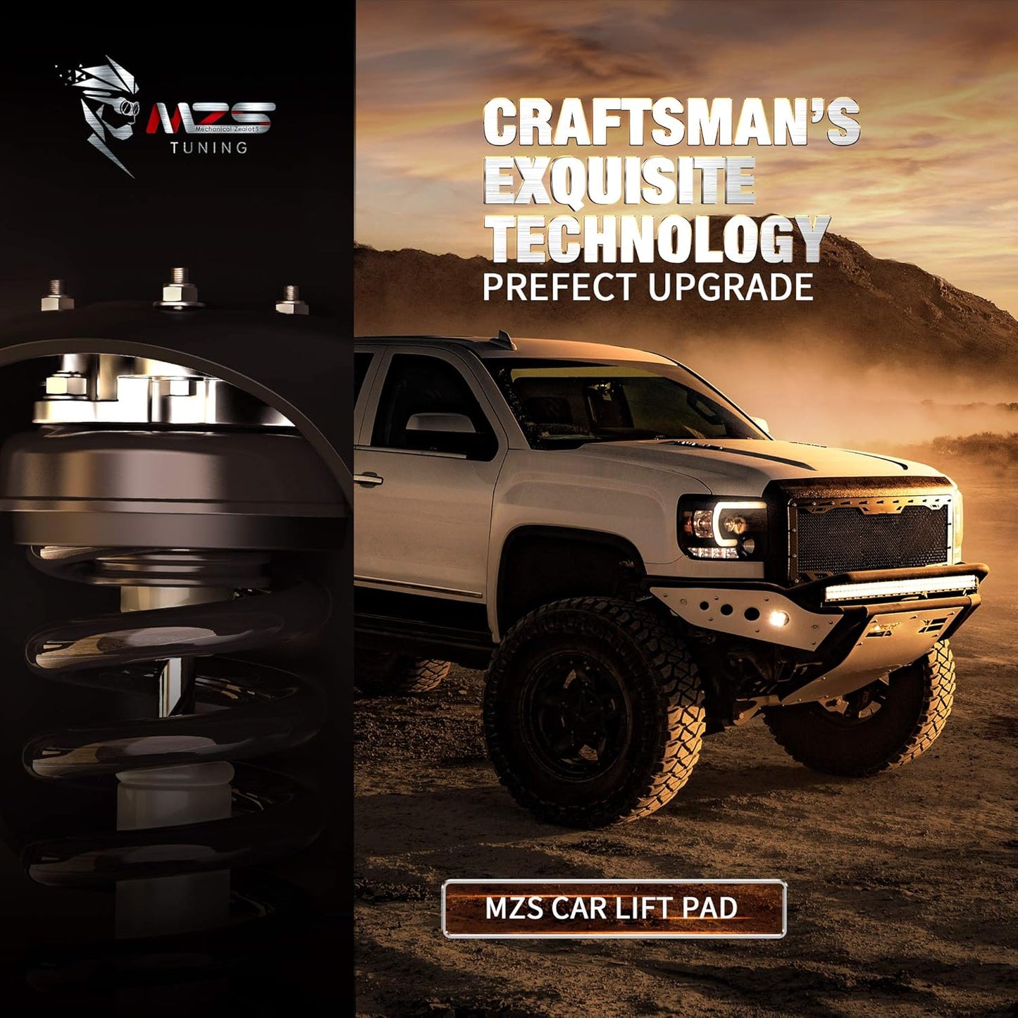 MZS Leveling Kit, 2 inch Front Lift Strut Spacers fit for 2004-2024 F150 2WD 4WD (Not Fit Raptor)