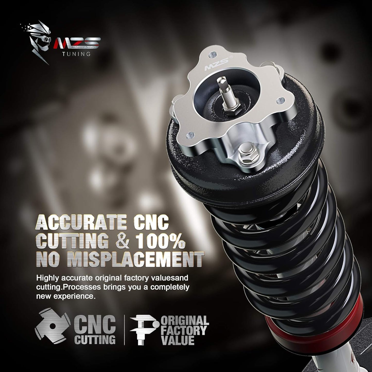 MZS Leveling Kit, 2 inch Front Lift Strut Spacers fit for 2004-2024 F150 2WD 4WD (Not Fit Raptor)