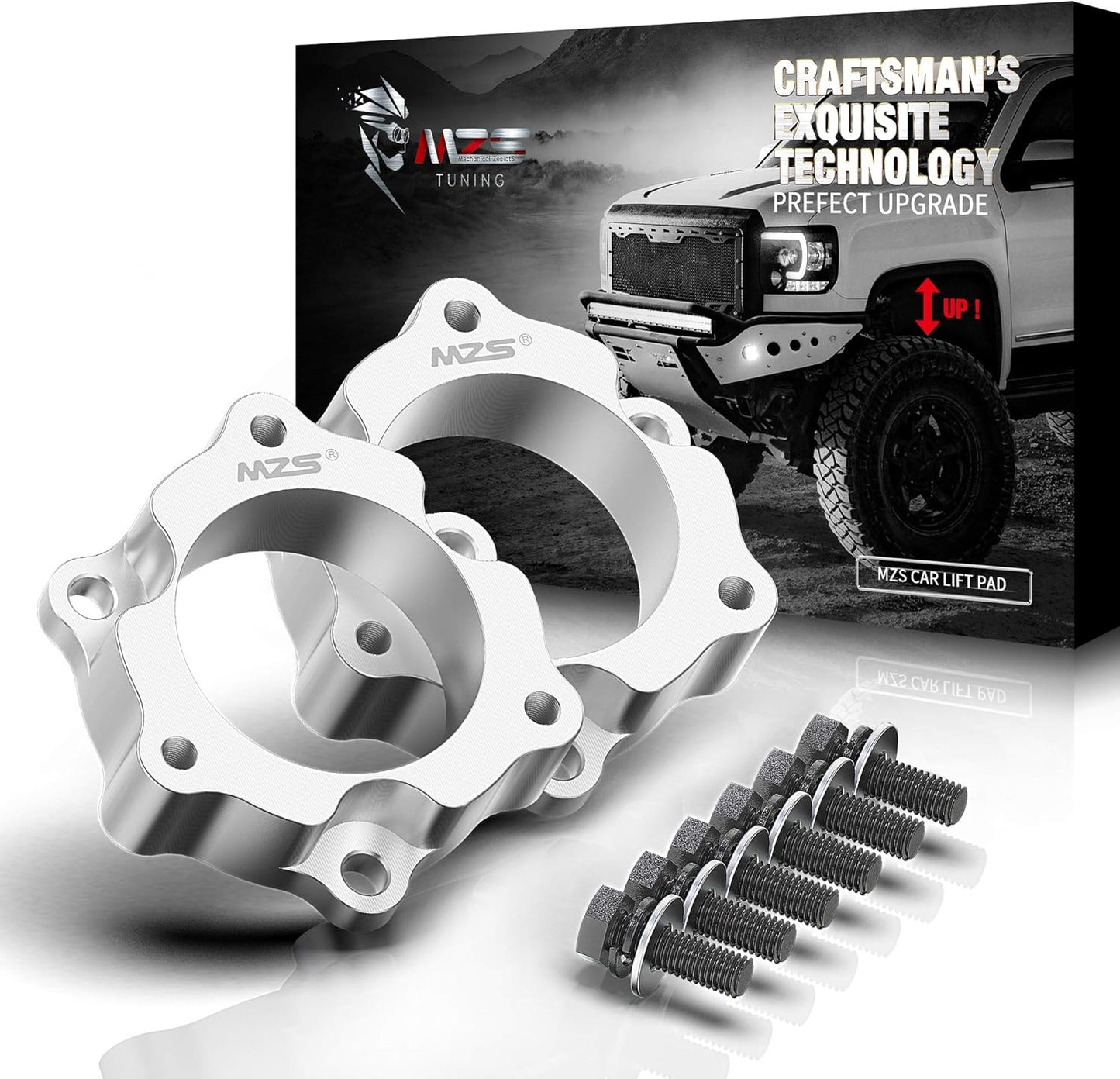 MZS Leveling Kit, 2 inch-3 inch Front Lift Strut Spacers Compatible with Tacoma 4Runner FJ Cruiser 2WD 4WD