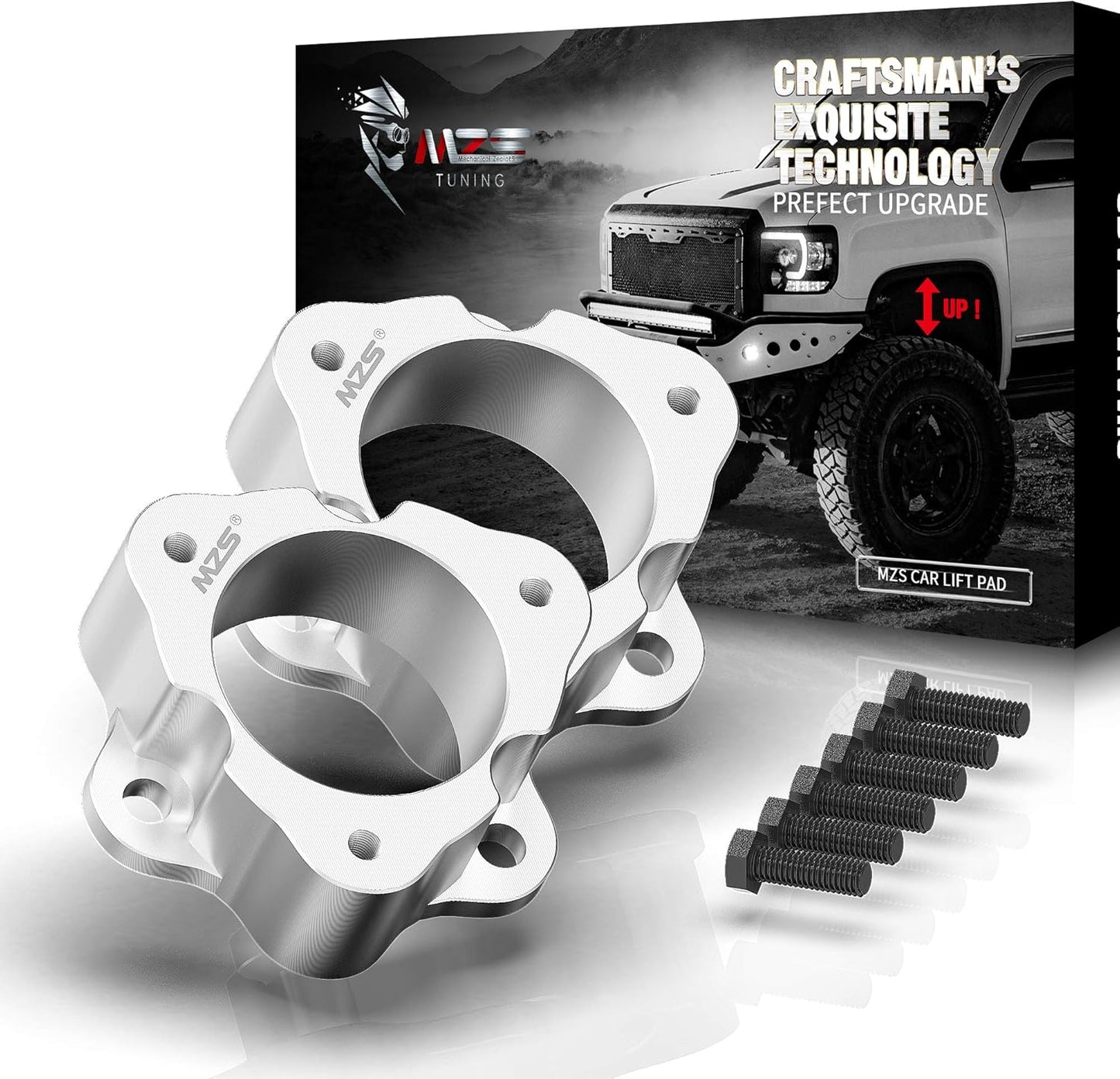 MZS Leveling Kit, 2 inch-3 inch Front Lift Strut Spacers Compatible with Tundra Sequoia 2WD 4WD