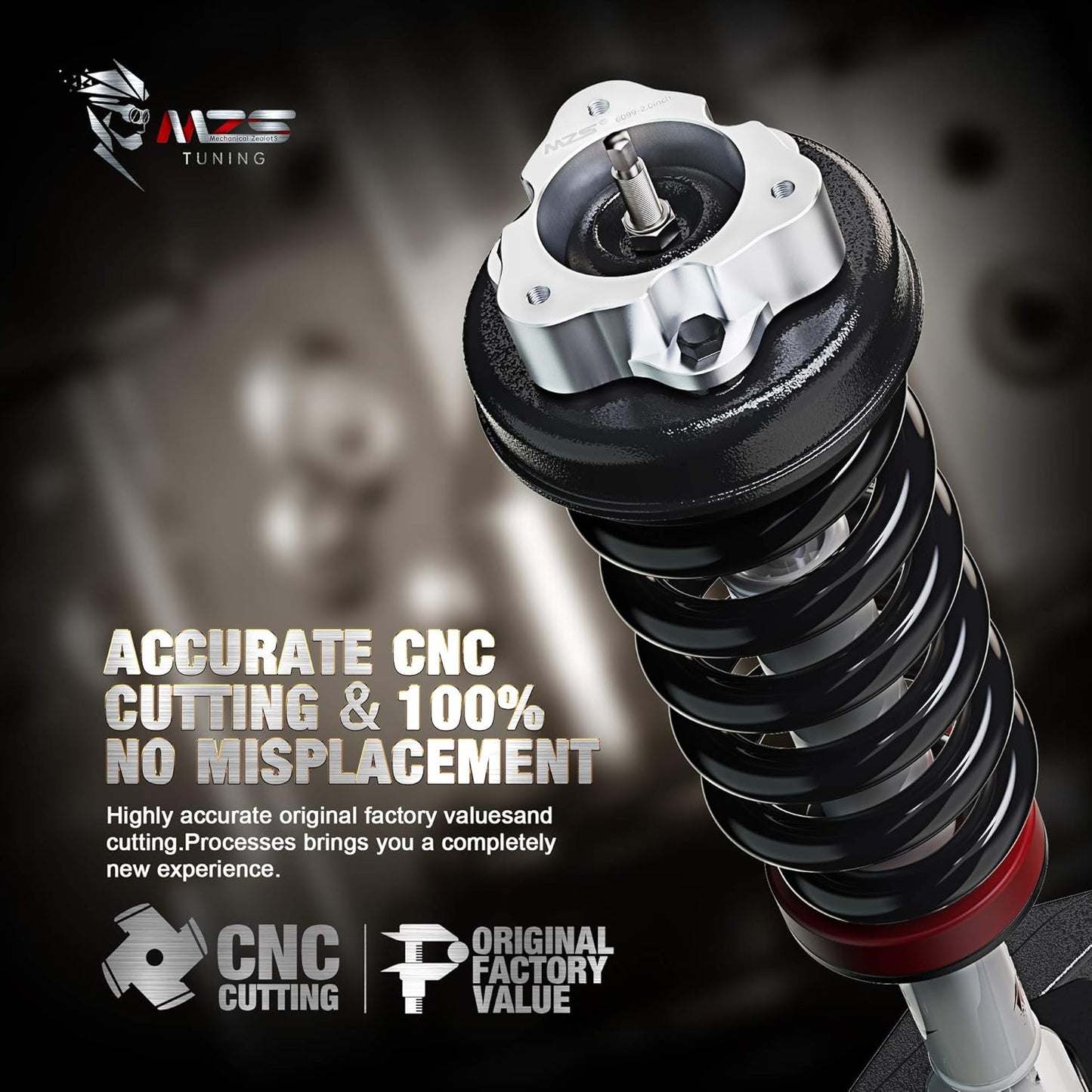 MZS Leveling Kit, 2 inch-3 inch Front Lift Strut Spacers Compatible with Tundra Sequoia 2WD 4WD