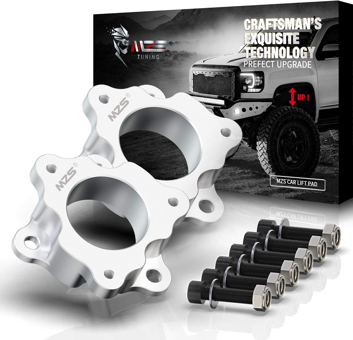 MZS Leveling Kit, 2 inch-3 inch Front Lift Strut Spacers Compatible with Ram 1500 2WD 4WD
