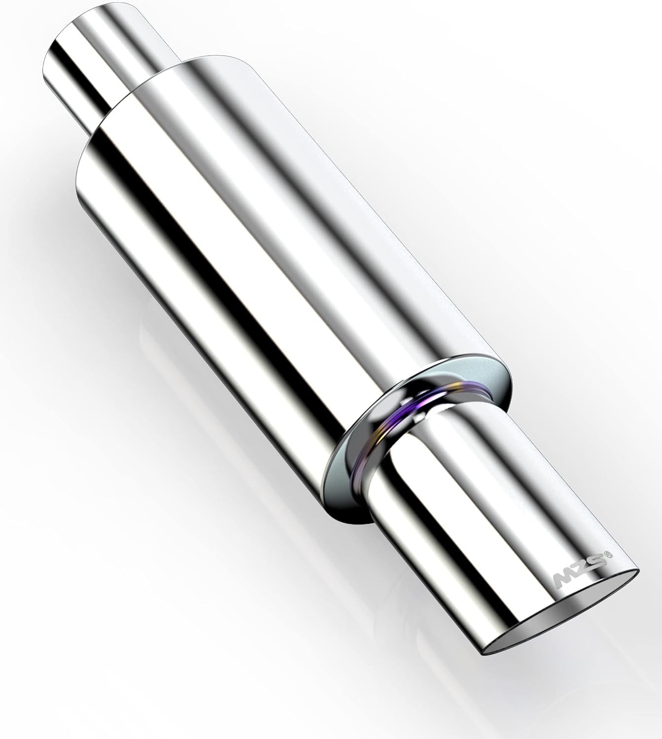 MZS Exhaust Muffler, 2" Inlet 3" Outlet 15" Length - Straight Through Universal