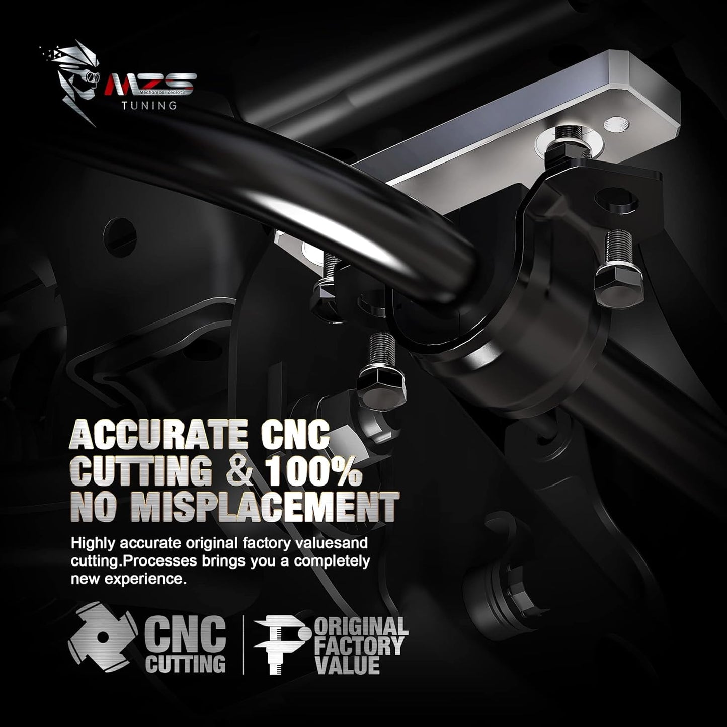 MZS Sway Bar Drop Bracket Kit, Fit Toyota 4Runner, FJ Cruiser 2WD/4WD - 1"-3" Relocation Lift