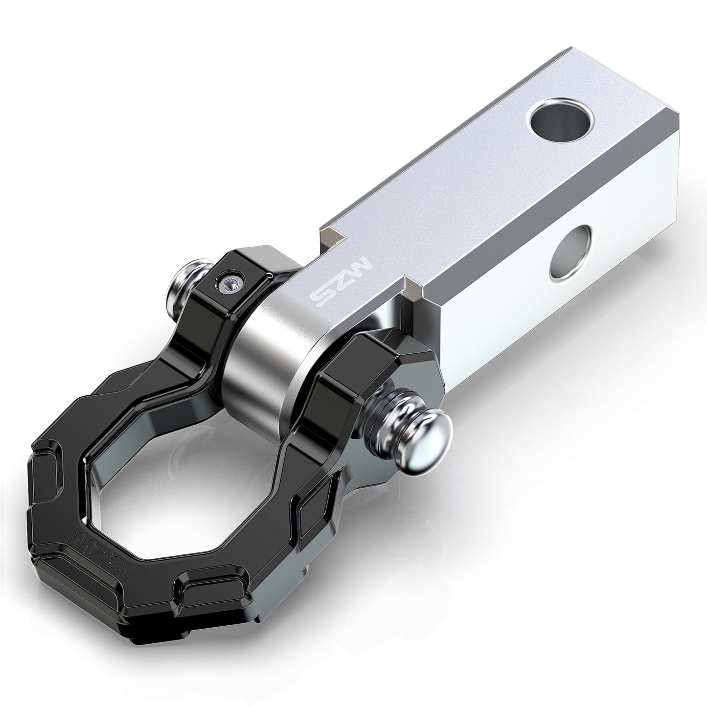 MZS 2" Shackle Hitch Receiver, 3/4" D Ring Shackle, Fits 2" Receivers Hitches for Towing Off-Road Use Vehicle Recovery