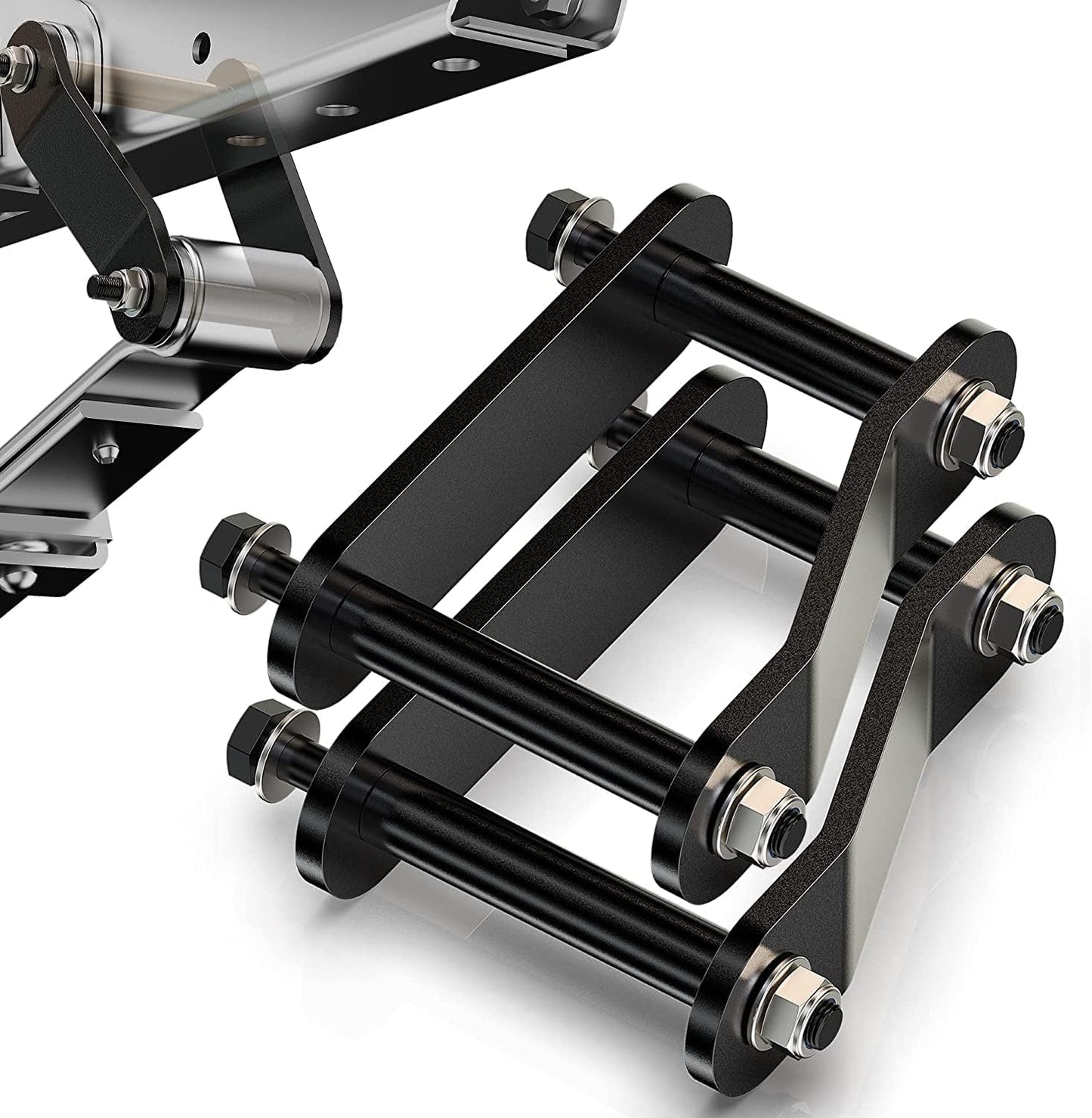 MZS Rear Lift Shackles, 2 inch Leveling Kit fit for 2005-2024 Frontier / 2005-2015 Xterra 2WD 4WD