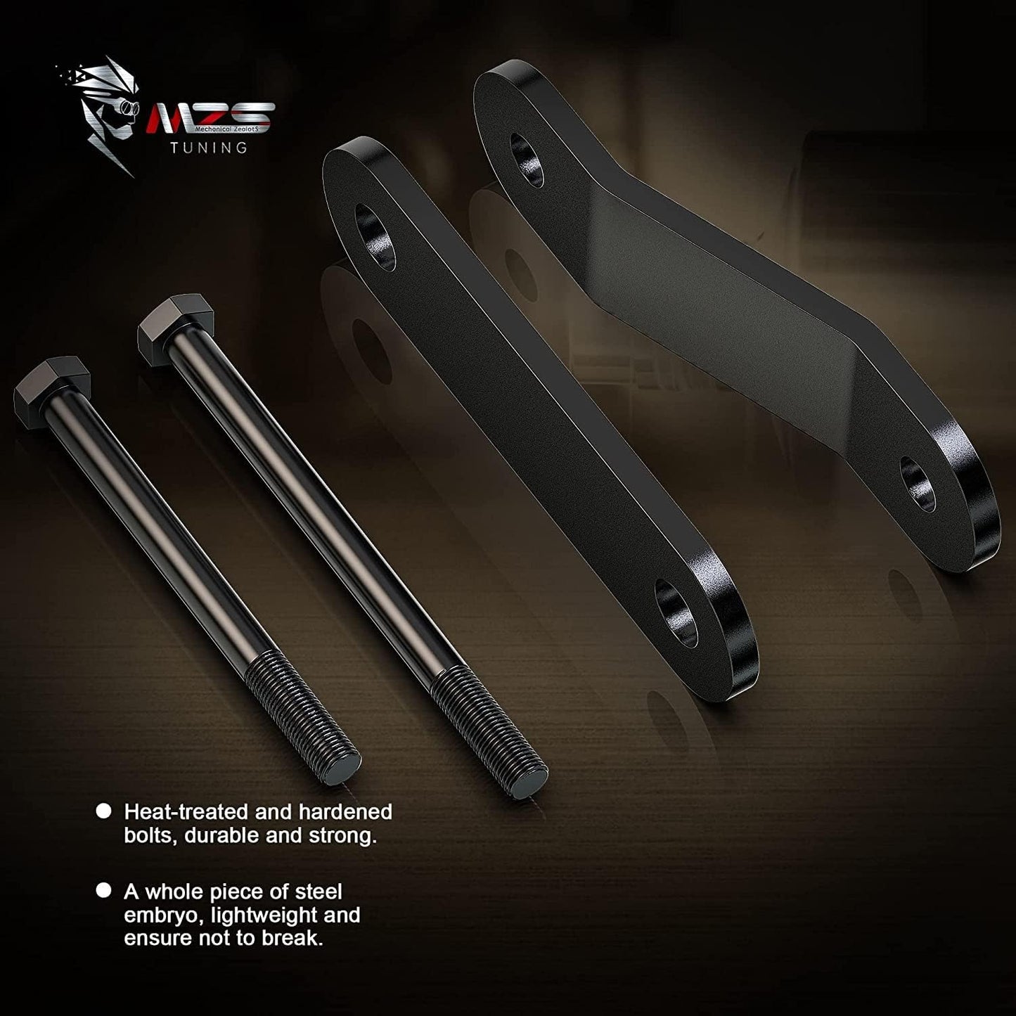 MZS Rear Lift Shackles, 2 inch Leveling Kit fit for 2005-2024 Frontier / 2005-2015 Xterra 2WD 4WD