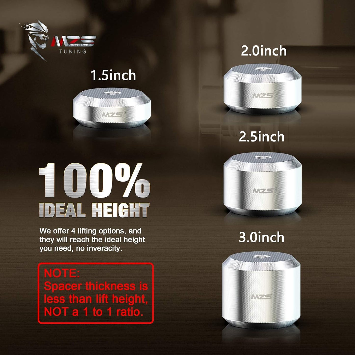 MZS Leveling Kit, Front Lift Kit Compatible with F250 F350 Super Duty 4WD