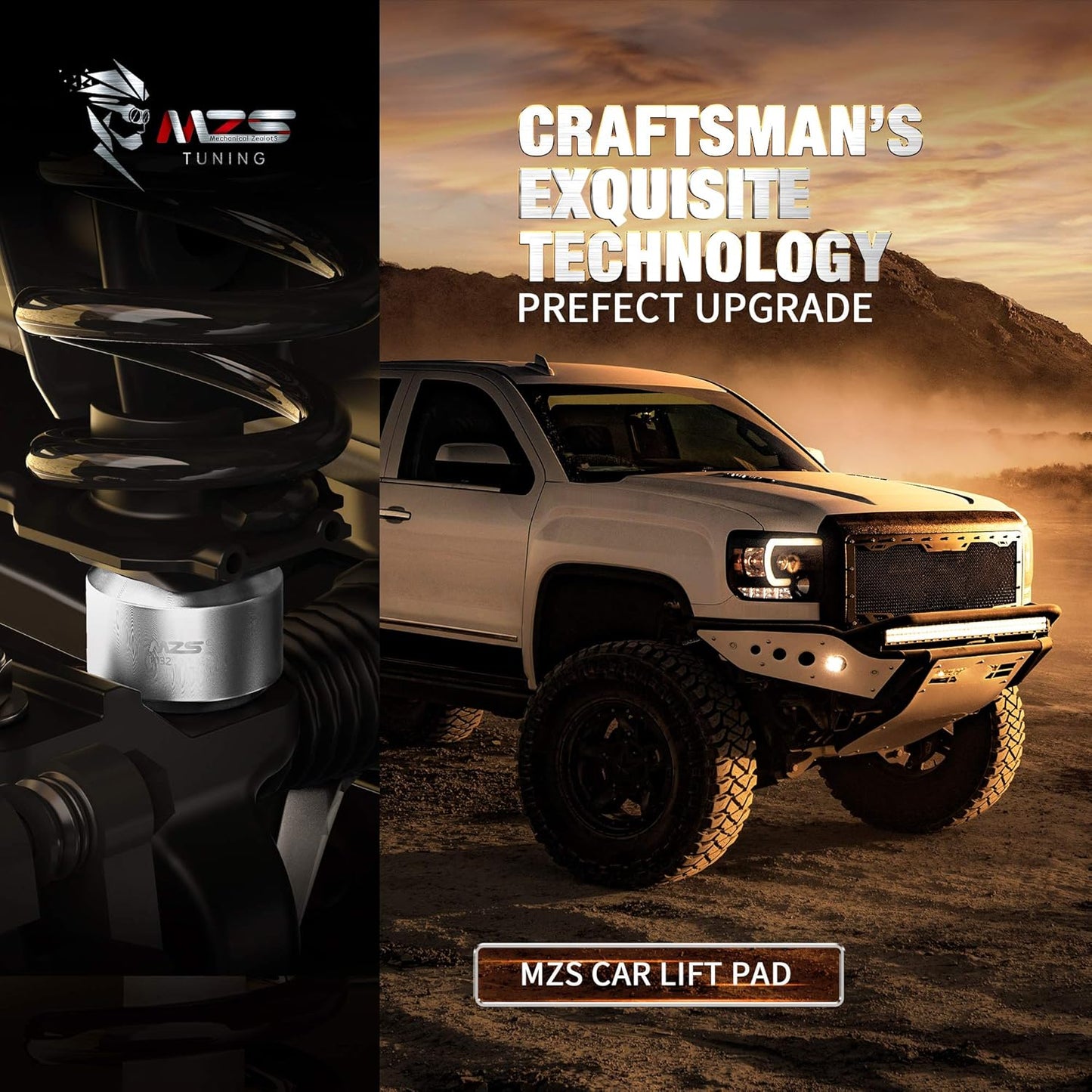 MZS Leveling Kit, Front Lift Kit Compatible with F250 F350 Super Duty 4WD