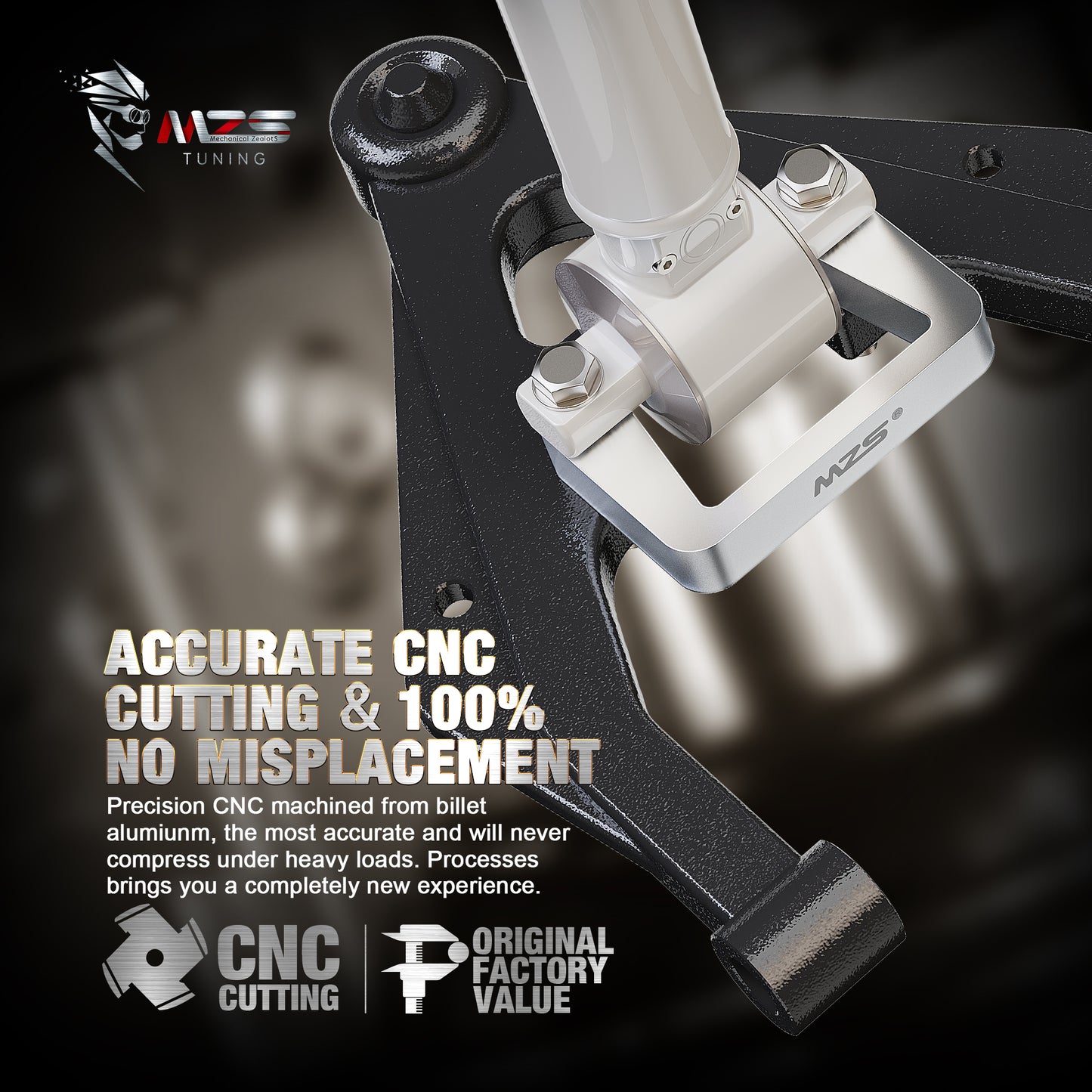 MZS Leveling Kit, Front Lift Kit Compatible with Silverado Sierra Tahoe Avalanche Suburban Yukon 2WD 4WD