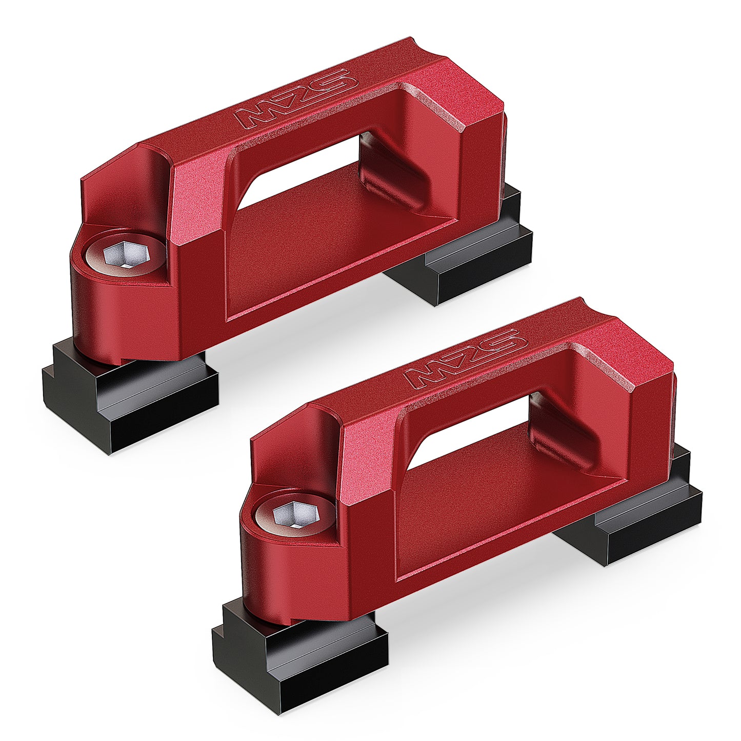 MZS Truck Bed Rail Cleats, Tie Down Anchors T Slot Nuts for Tacoma Tundra Ram 1500 Gladiator, Replace PT27835160 PT27835112 PT2780C010 Red