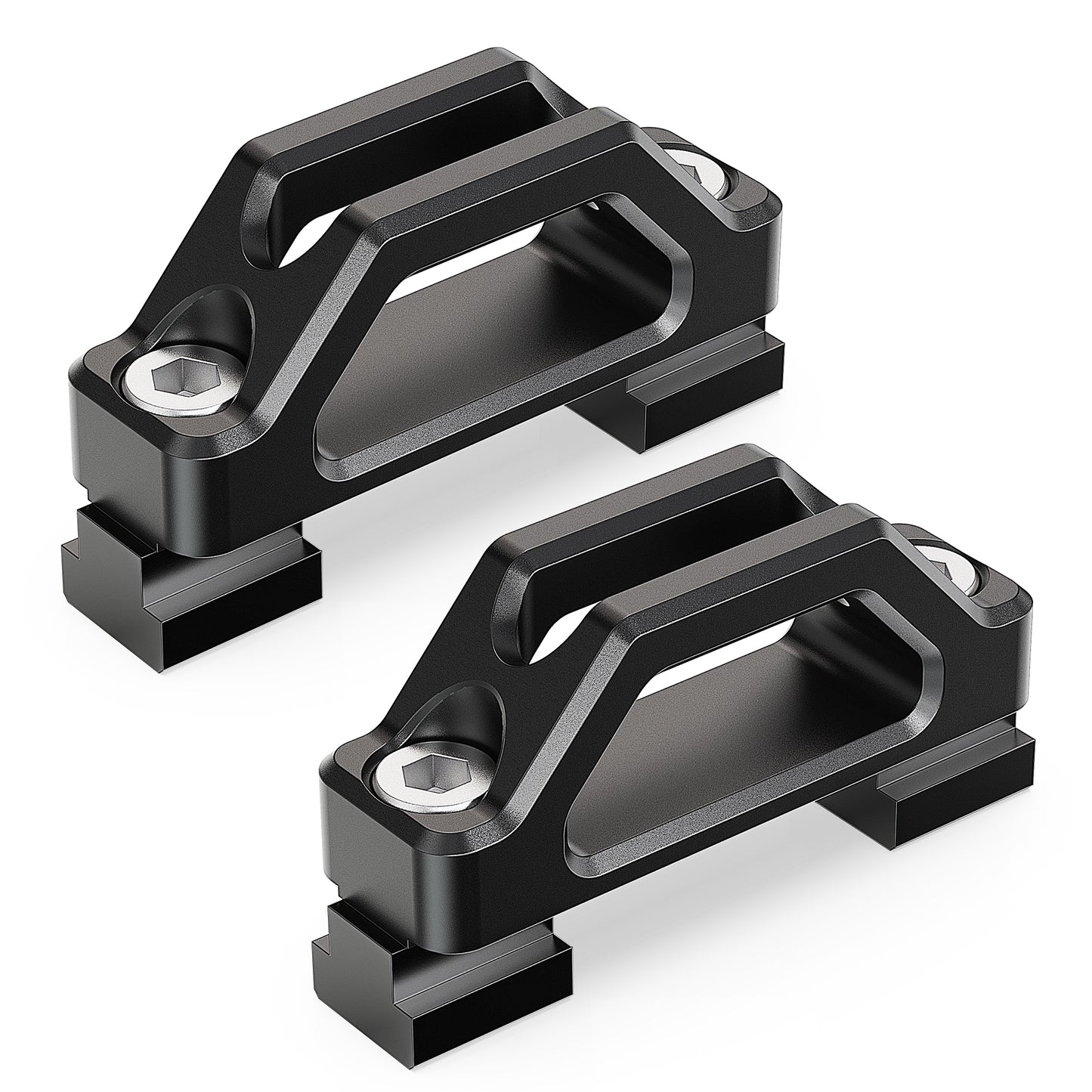 MZS Tie Down Anchors, Bed Cleats T Slot Nuts Compatible with Tacoma Tundra Ram 1500 Gladiator Truck Deck Rail System for Cargo Trailer, Replace PT278-35160 PT278-35112 PT278-35111 Black