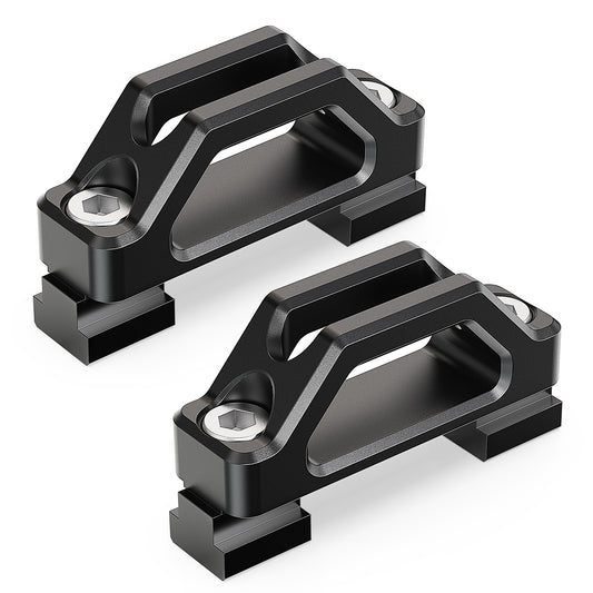 MZS Tie Down Anchors, Bed Cleats T Slot Nuts Compatible with Tacoma Tundra Ram 1500 Gladiator Truck Deck Rail System for Cargo Trailer, Replace PT278-35160 PT278-35112 PT278-35111 Black