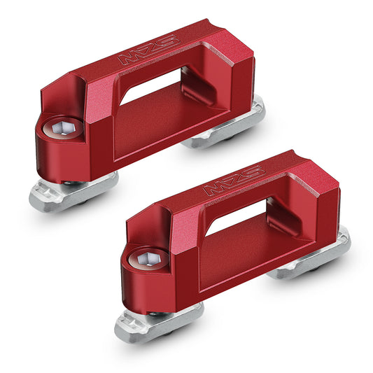 MZS Tie Down Anchors, Tie Down Anchors Bolts Nuts Mount Kit Compatible with Frontier / Titan / Maverick / F150 Raptor, Replace 999T7-ZV00A Red