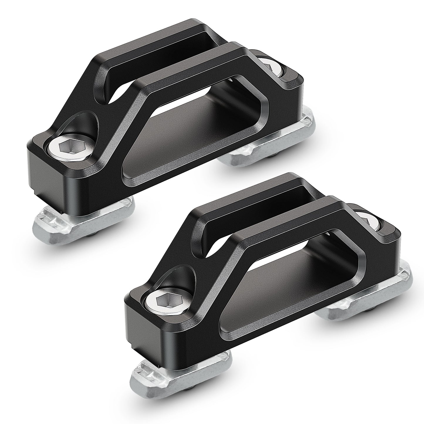 MZS Tie Down Anchors, Truck Bed Anchors Compatible with Frontier Titan Utili-Track Bed Rail System for Cargo Trailer, Replace 999T7-ZV00A 999T7ZV00A Black