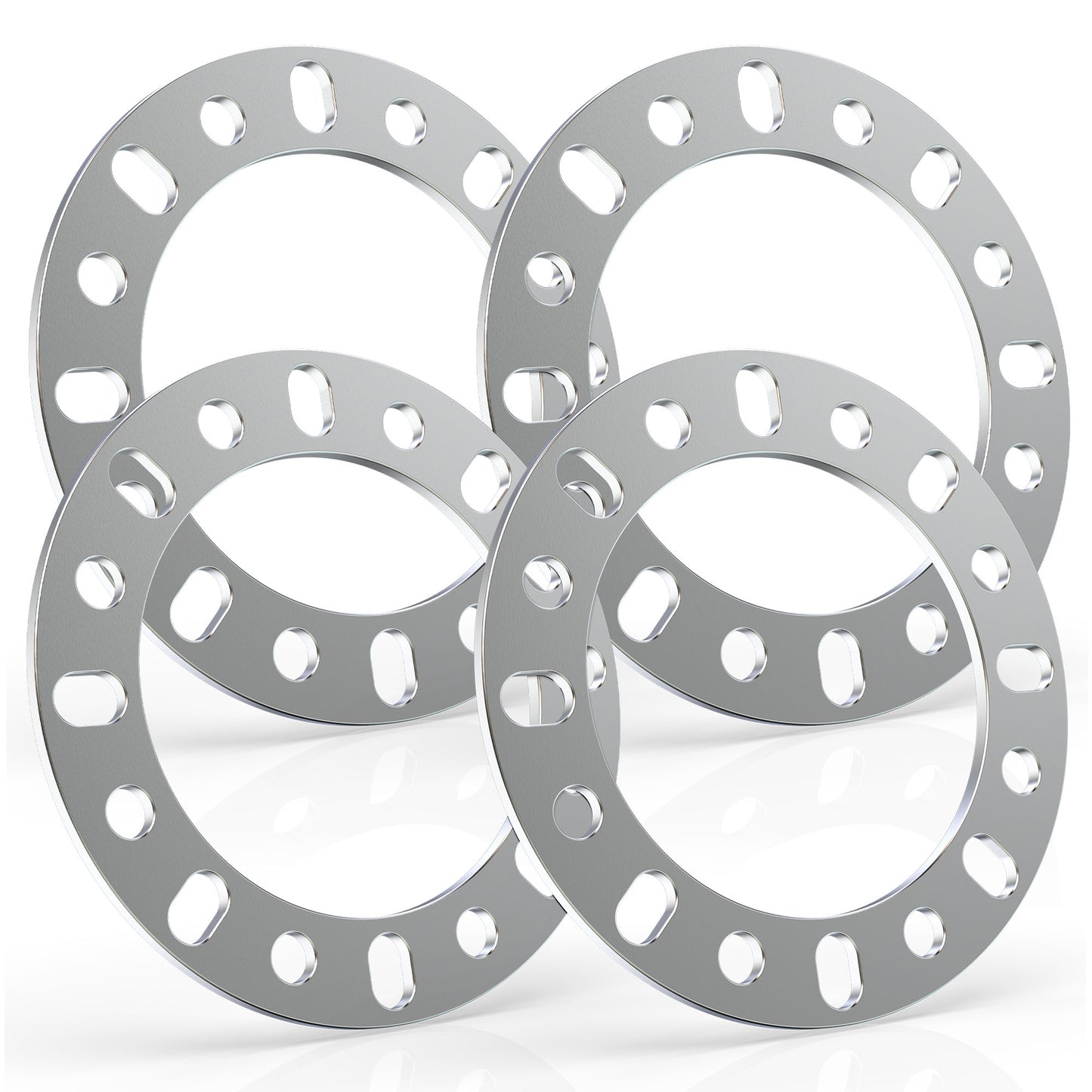 MZS 8x6.5 Wheel Spacers - 8x165.1 8x6.7 8x170 8x180 - M12 M14 1/2" 9/16" Fit 8lug Universal