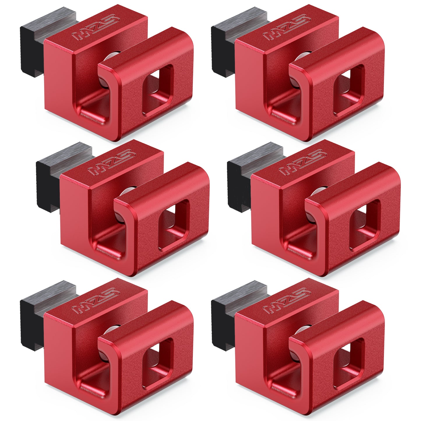 MZS Tie Down Anchors, Bed Rail Cleats Fit for Tacoma/Tundra/Gladiator (Black)