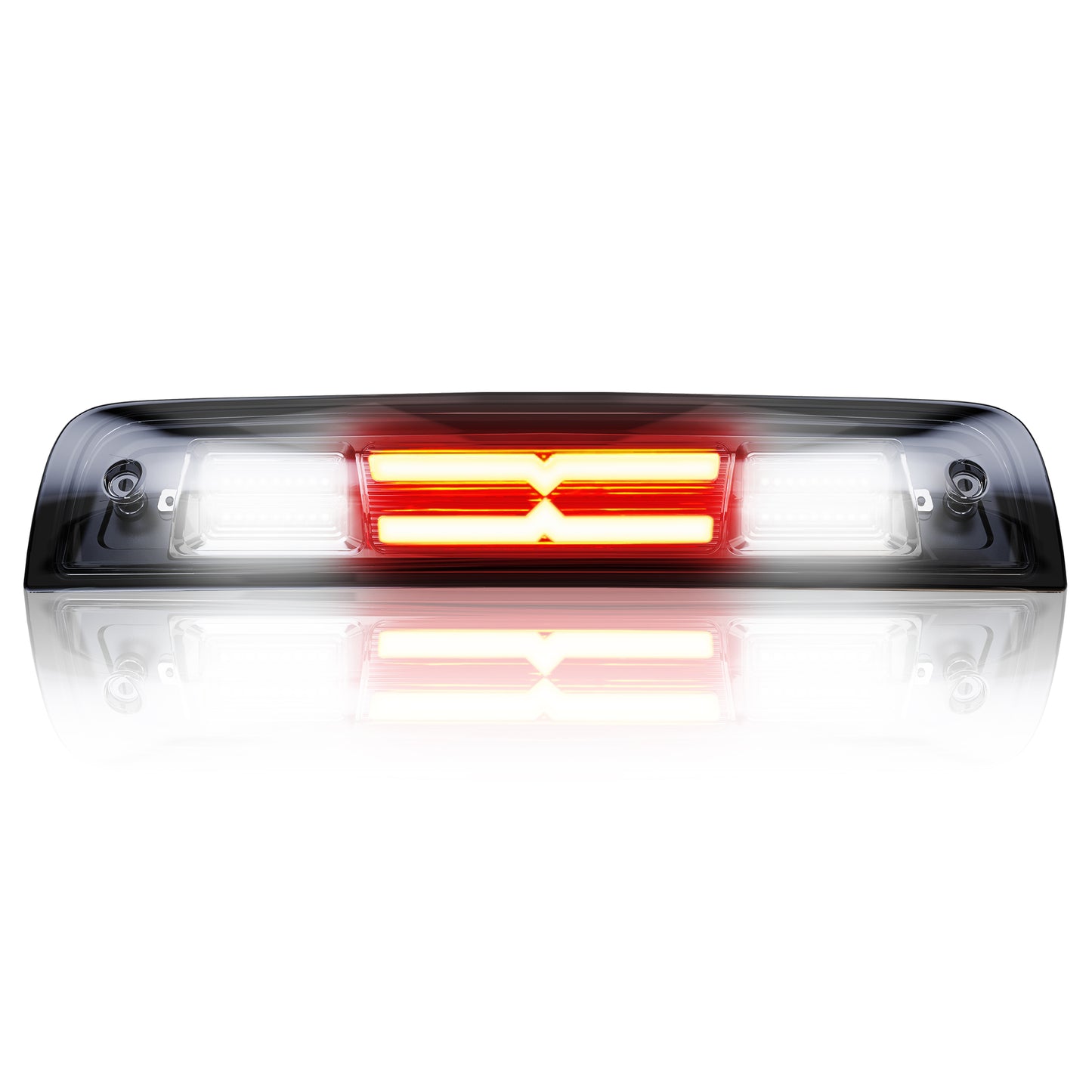 MZS Third Brake Light, Red 3rd Brake Light LED & White Cargo Lamp, High Mount Stop Light for Ram