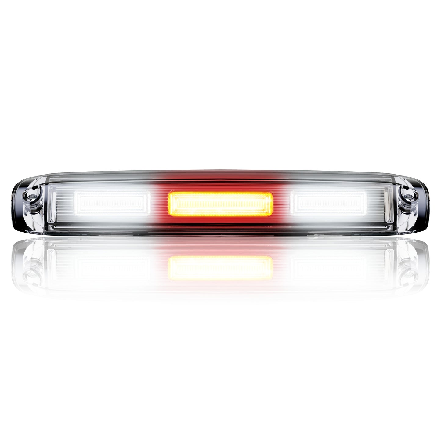 MZS Third Brake Light, Red 3rd Brake Light LED & White Cargo Lamp, Silverado Sierra 1500 2500 3500 High Mount Stop Light