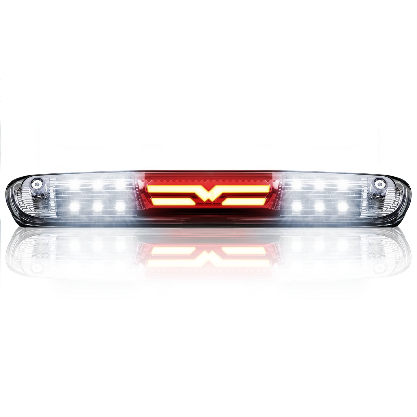 MZS Third Brake Light, Red 3rd Brake Light LED & White Cargo Lamp, Silverado Sierra High Mount Stop Light
