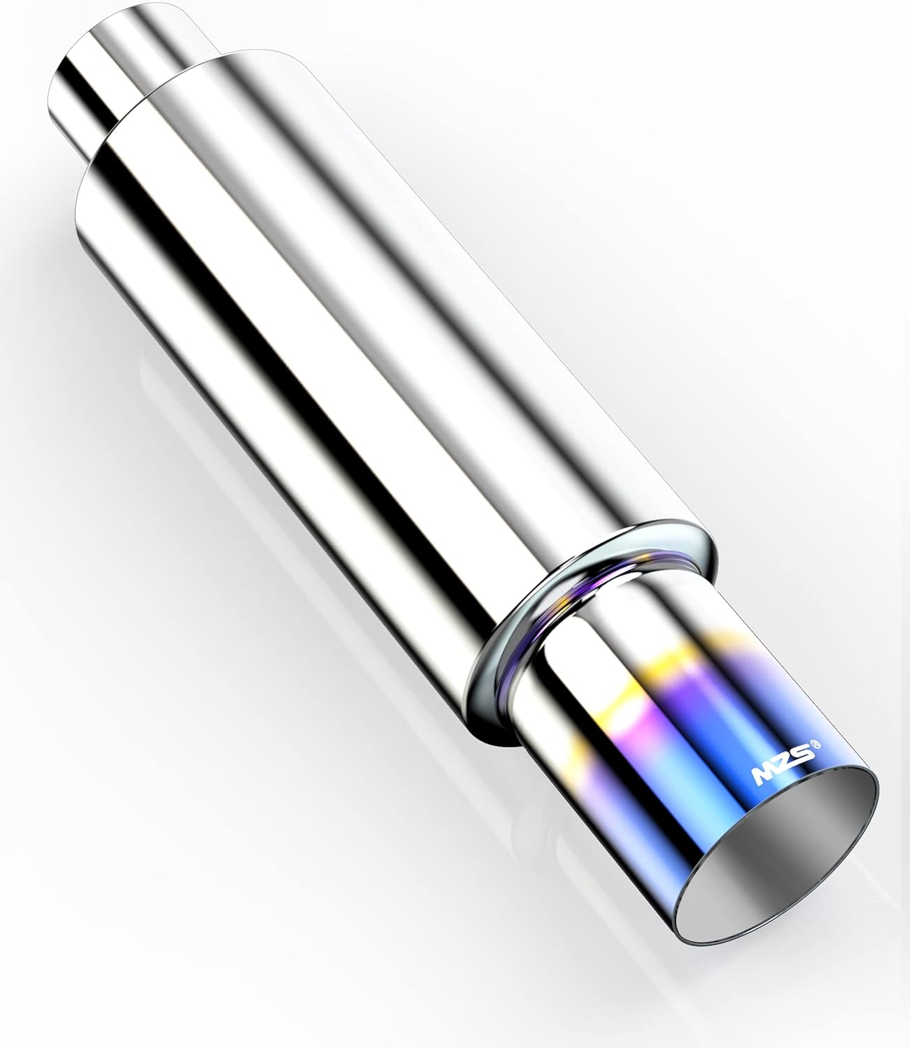 MZS Exhaust Muffler, 3" Inlet 4" Outlet 18.5" Length - Straight Through Universal