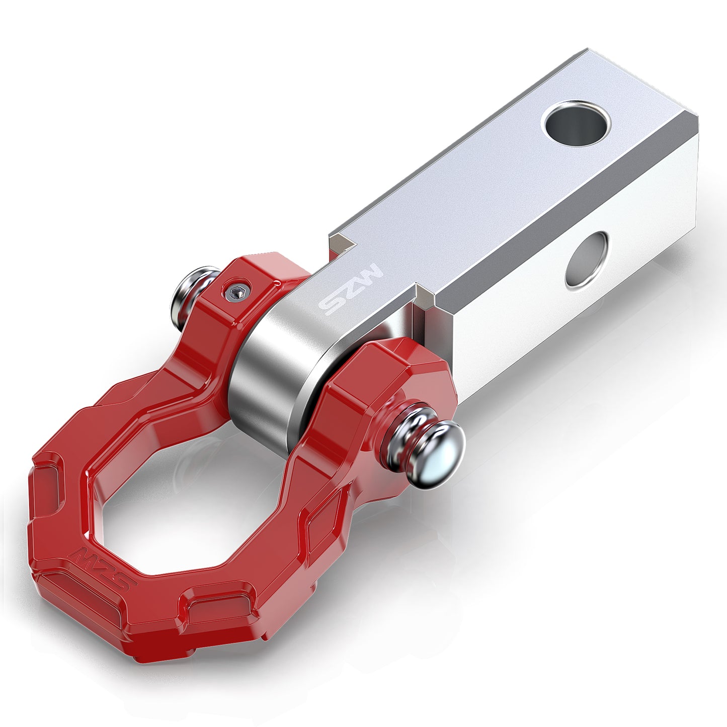 MZS 2" Shackle Hitch Receiver, 3/4" D Ring Shackle, Fits 2" Receivers Hitches for Towing Off-Road Use Vehicle Recovery
