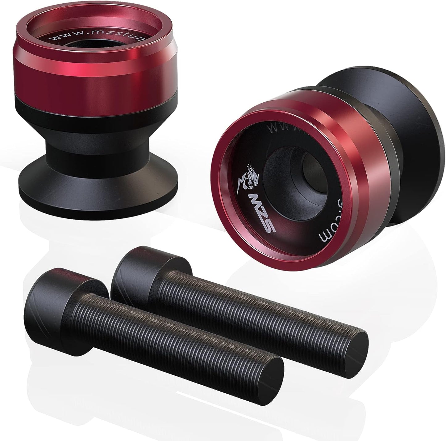 MZS 10MM Swingarm Spools, Universal M10 x 1.25 and M10 X1.5 Motorcycle Sliders Stand CNC Black / Gold / Blue / Red Compatible with EX250 EX300 EX650 Z1000SX Z750 Z1000 ZX6R ZX7R ZX10R ZX12R ZX14R ZZR600 EN650 390 790