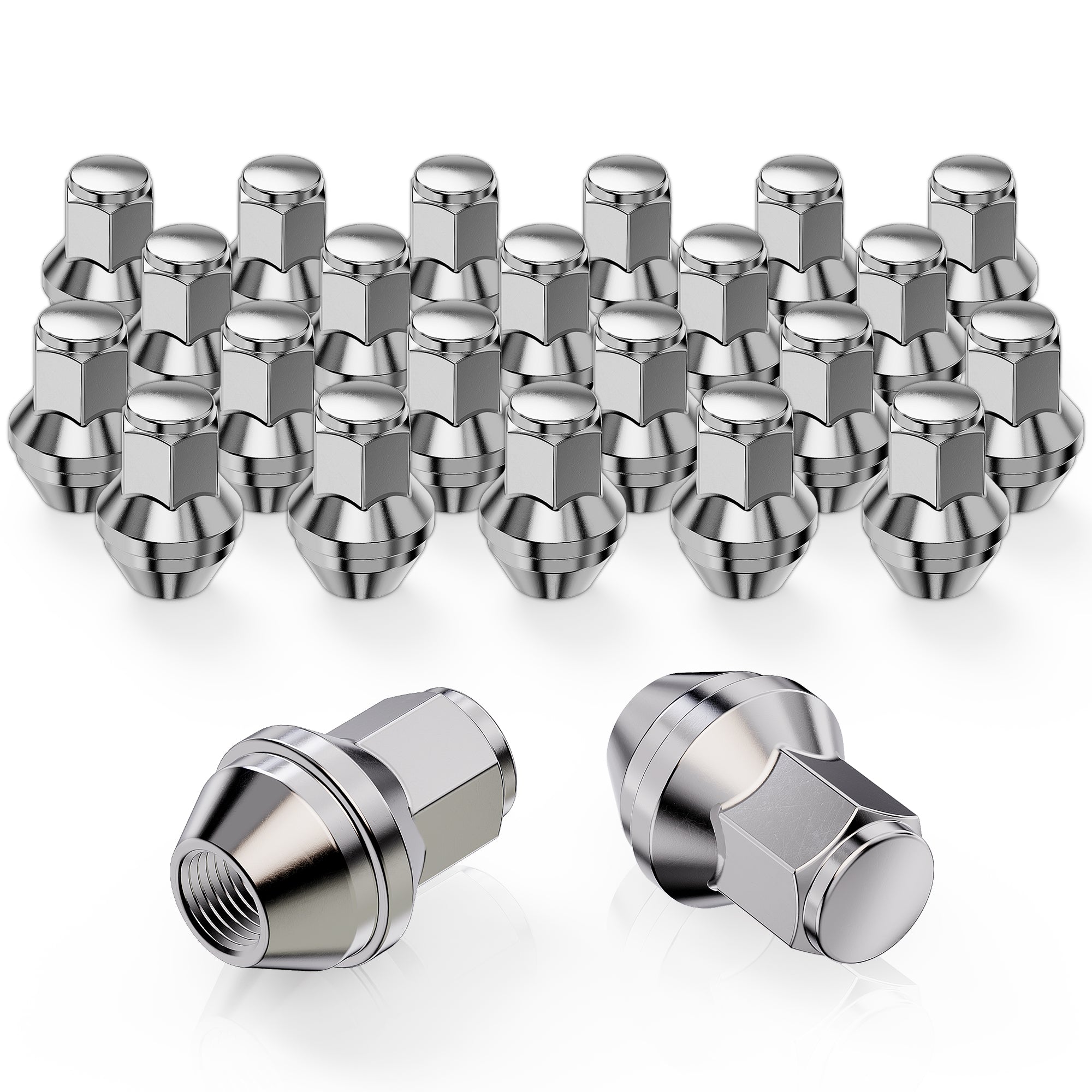 MZS M14x1.5 Lug Nuts, 21mm Hex Closed End Acorn Seat Wheel Nut for 201