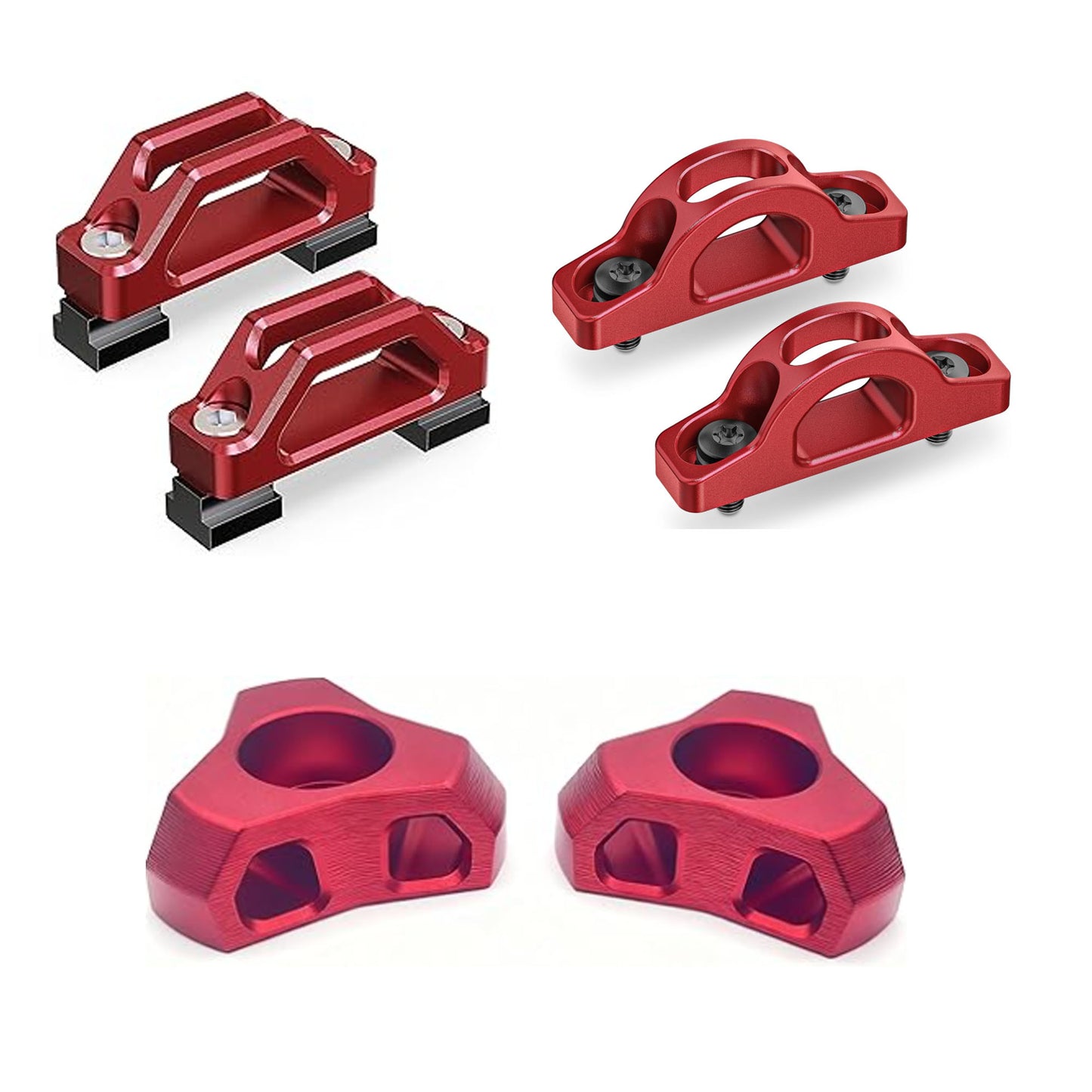 MZS Truck Bed Hook & Tie Down Cleat Aluminium Tie Down Anchors Compatible with Tacoma, Replace Part Number PT278-35231, 663120C010, PT278-35112