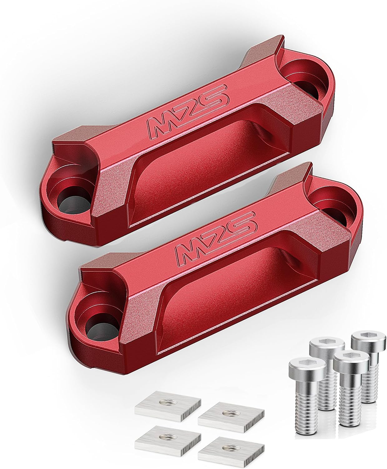 MZS Trunk Tie Down Anchors Hooks Compatible with X3 X4 X5 X6 Hybrid for Rear Trunk Floor Load Cargo Rail, Replace 51-47-7-146-024 51473400537 51477331198, Pack of 2