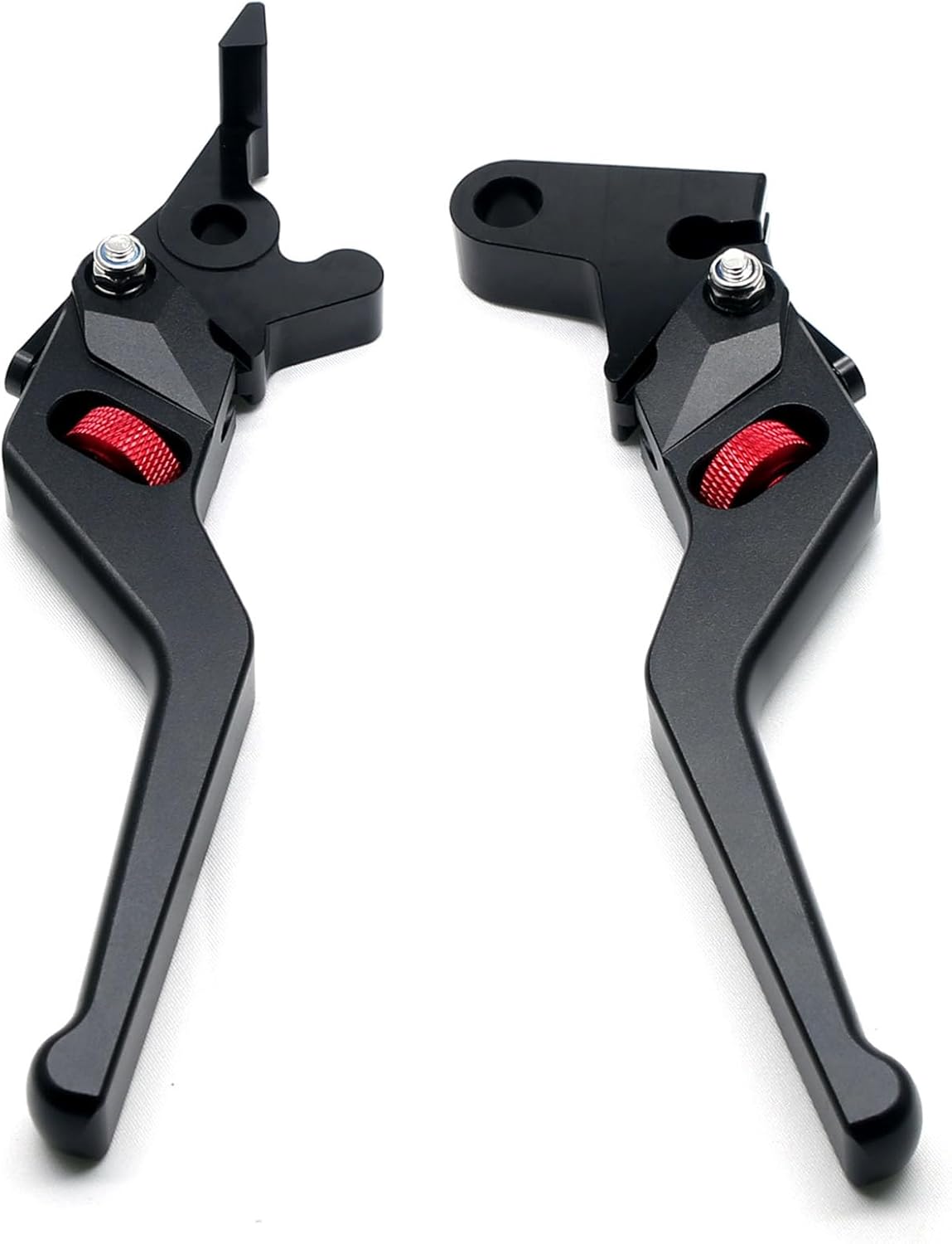 MZS Black Motorcycle Brake Clutch Levers Wheel Roller CNC Adjustable Short Compatible with Honda