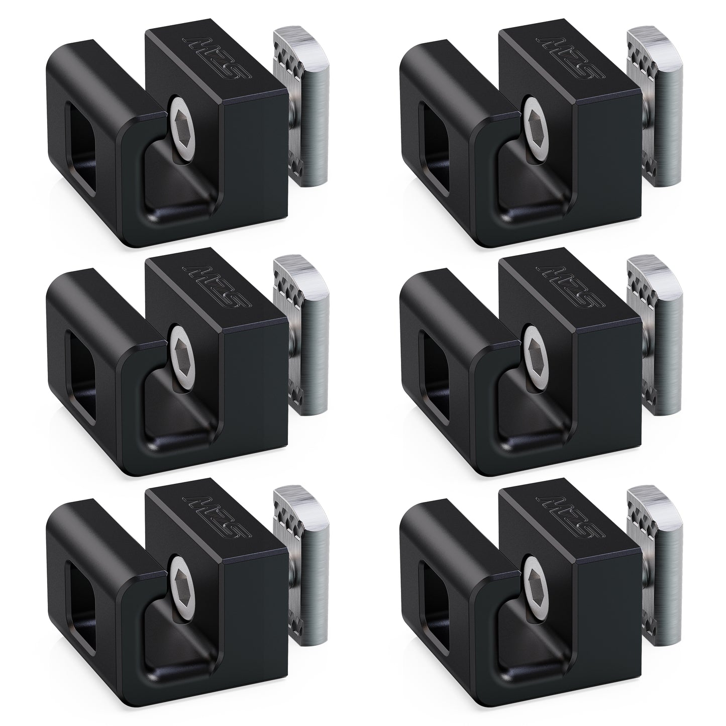 MZS Truck Bed Tie Down Anchors, Side Wall Stake Pocket Hooks Compatible with 2007+ Silverado Sierra 1500 2500 3500/2015+ Colorado Canyon Replaces 23146899 (Black, 2pcs)