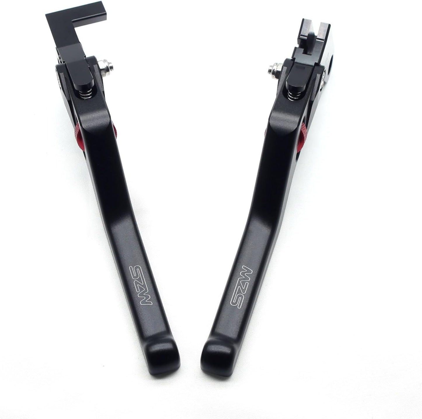 MZS Black Motorcycle Brake Clutch Levers Wheel Roller CNC Adjustable Short Compatible with Honda