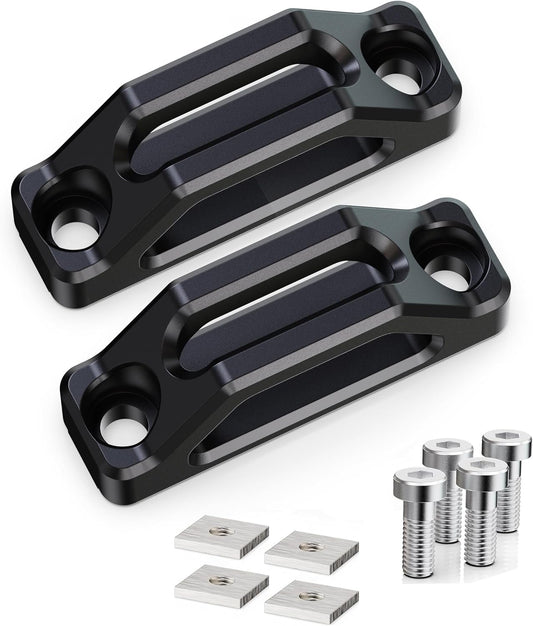 MZS Rail Anchors, Rear Trunk Cargo Tie Down Hooks Compatible with X3 X4 X5 X6 Hybrid for Cargo Luggage Lashing, Replace 51477146024 51473400537 51477331198, 2Pcs