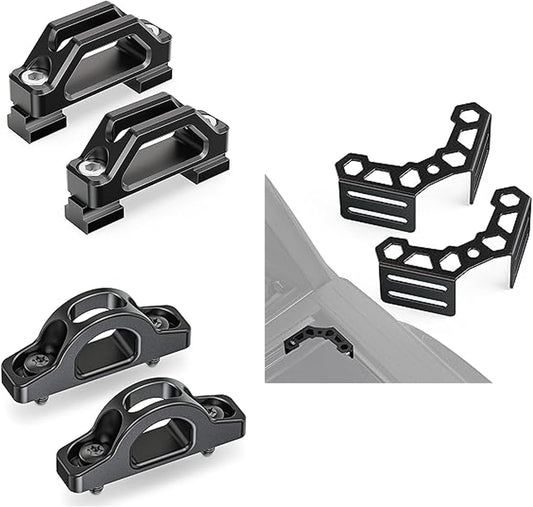 MZS T Slot Tie Downs & Corner Anchors Brackets & Truck Bed Hooks Compatible with Tacoma