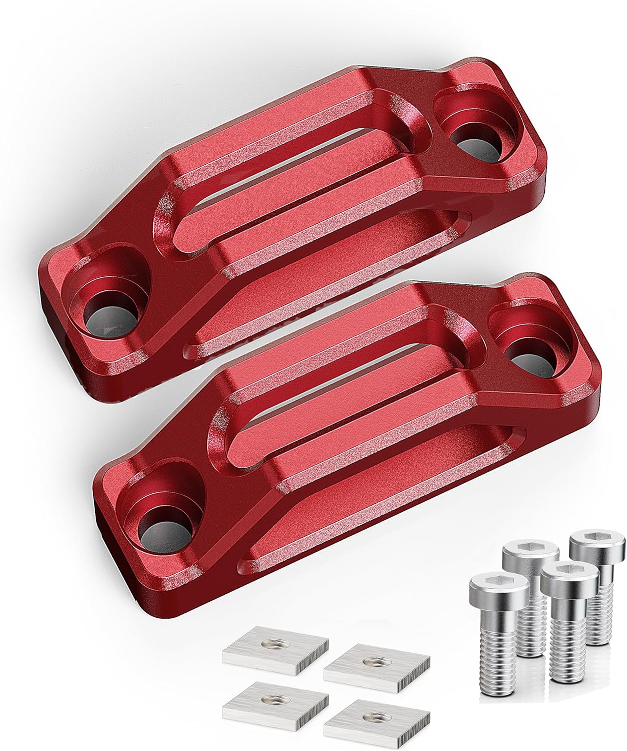 MZS Rail Anchors, Rear Trunk Cargo Tie Down Hooks Compatible with X3 X4 X5 X6 Hybrid for Cargo Luggage Lashing, Replace 51477146024 51473400537 51477331198, 2Pcs