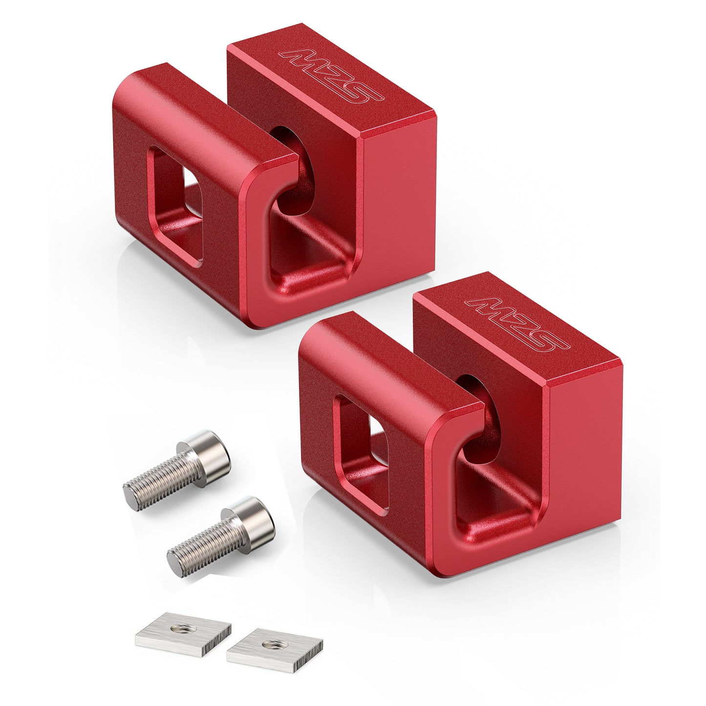 MZS Roof Rack Tie Down Anchors, T Track Rail Cleats Compatible with Roof Rack Crossbars with T/C Channels, for Most Pickup Truck Bed Kayak Boat System RV Canoe