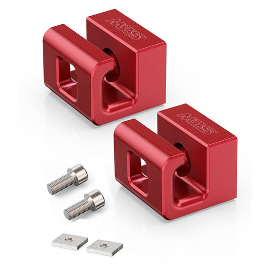 MZS Roof Rack Tie Down Anchors, T Track Rail Cleats Compatible with Roof Rack Crossbars with T/C Channels, for Most Pickup Truck Bed Kayak Boat System RV Canoe